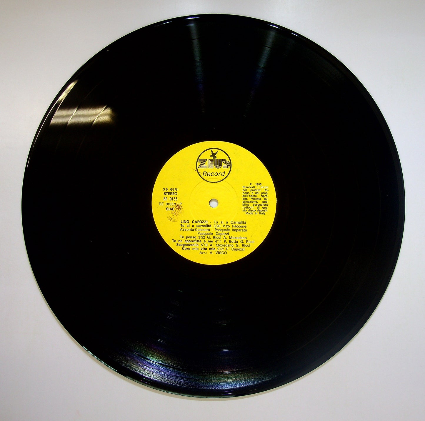 EBOND Lino Capozzi - Tu Si 'A Carnalita Vinile V083141