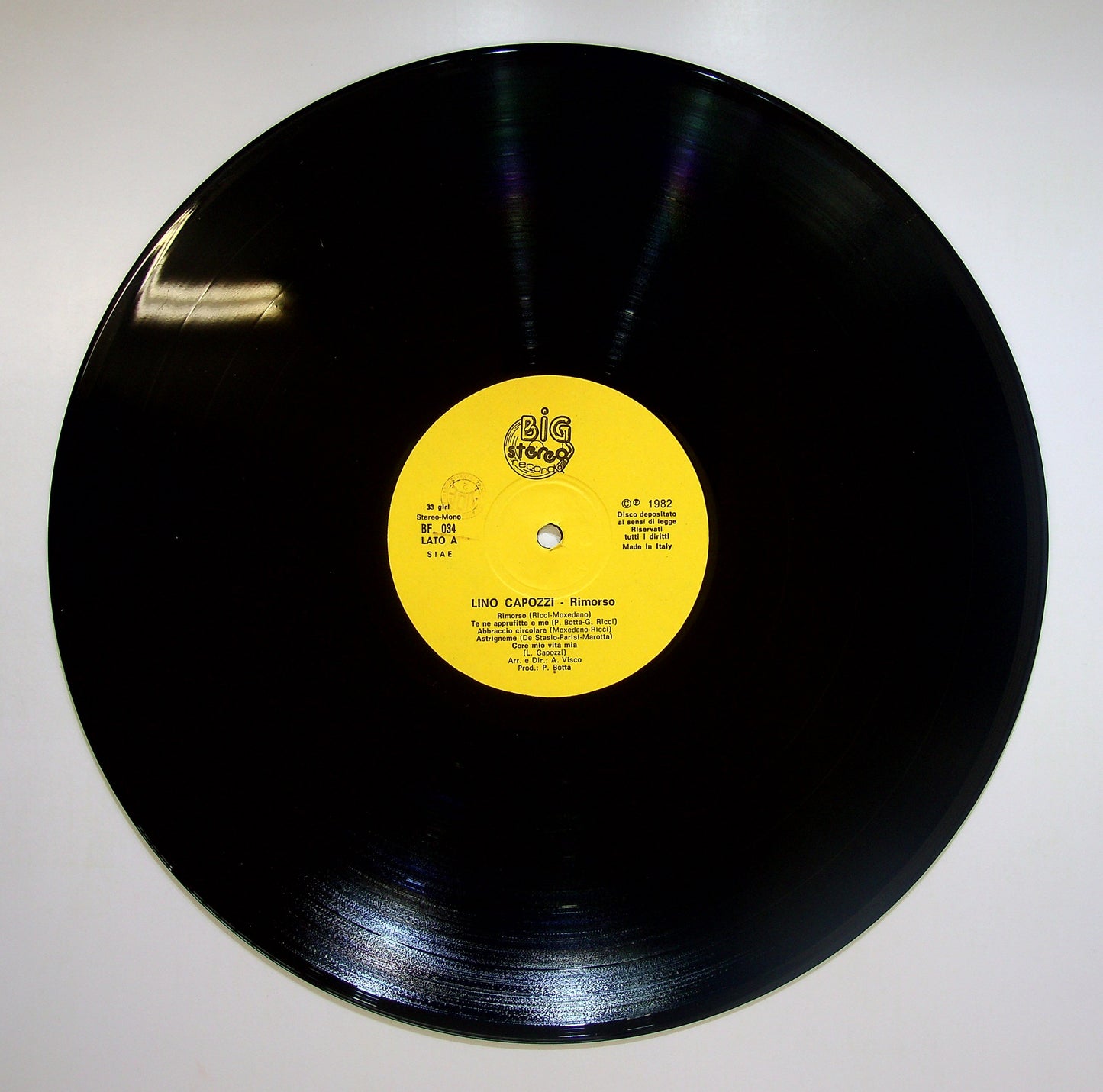 EBOND Lino Capozzi - Rimorso Vinile V083142