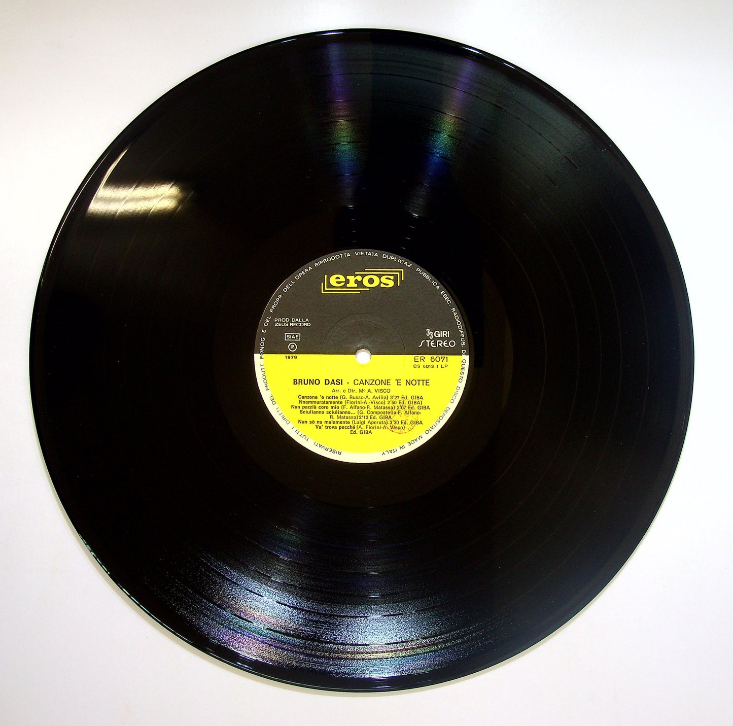 EBOND Bruno Dasi - Canzone 'E Notte Vinile V083144