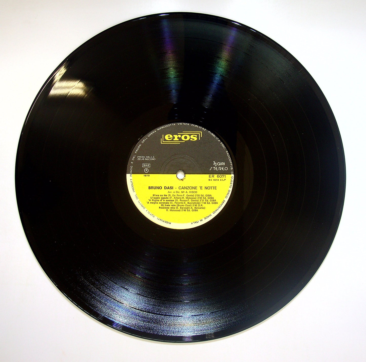 EBOND Bruno Dasi - Canzone 'E Notte Vinile V083144