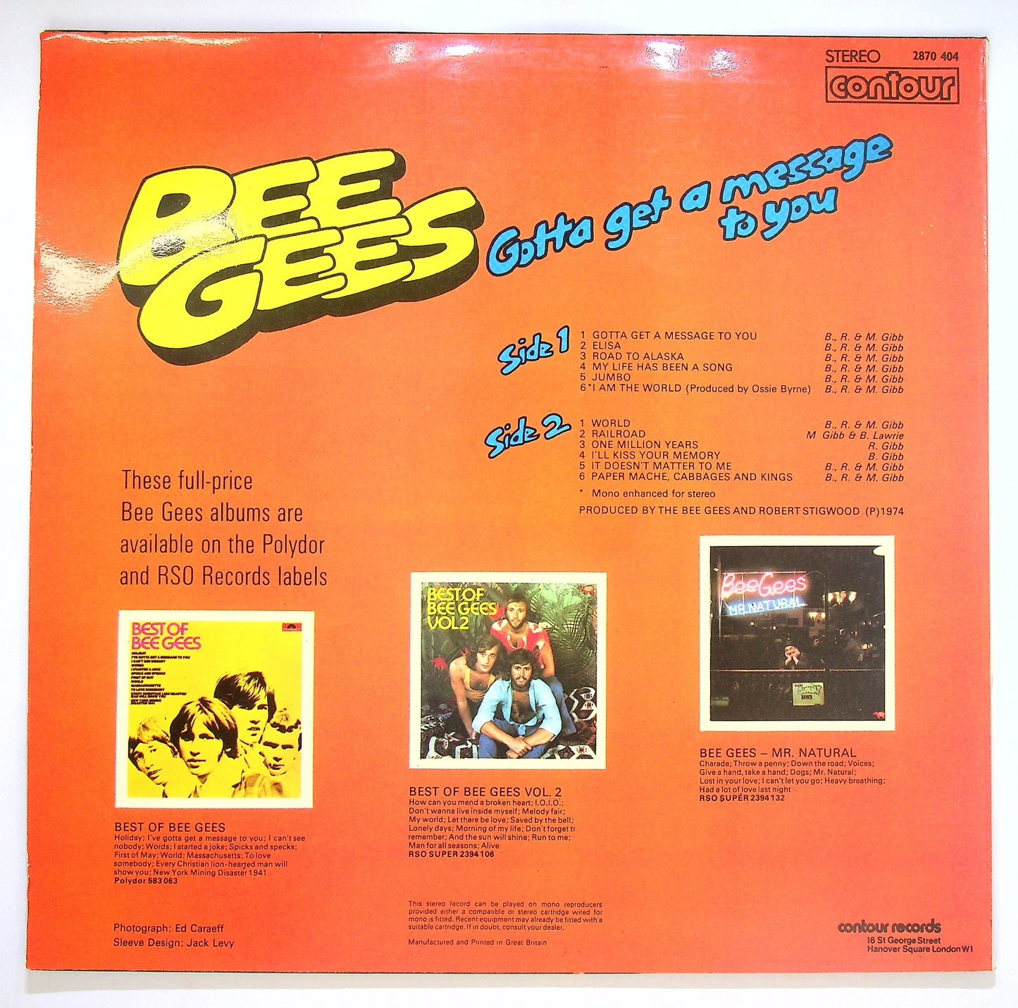 EBOND Bee Gees - Gotta Get A Message To You Vinile V084016