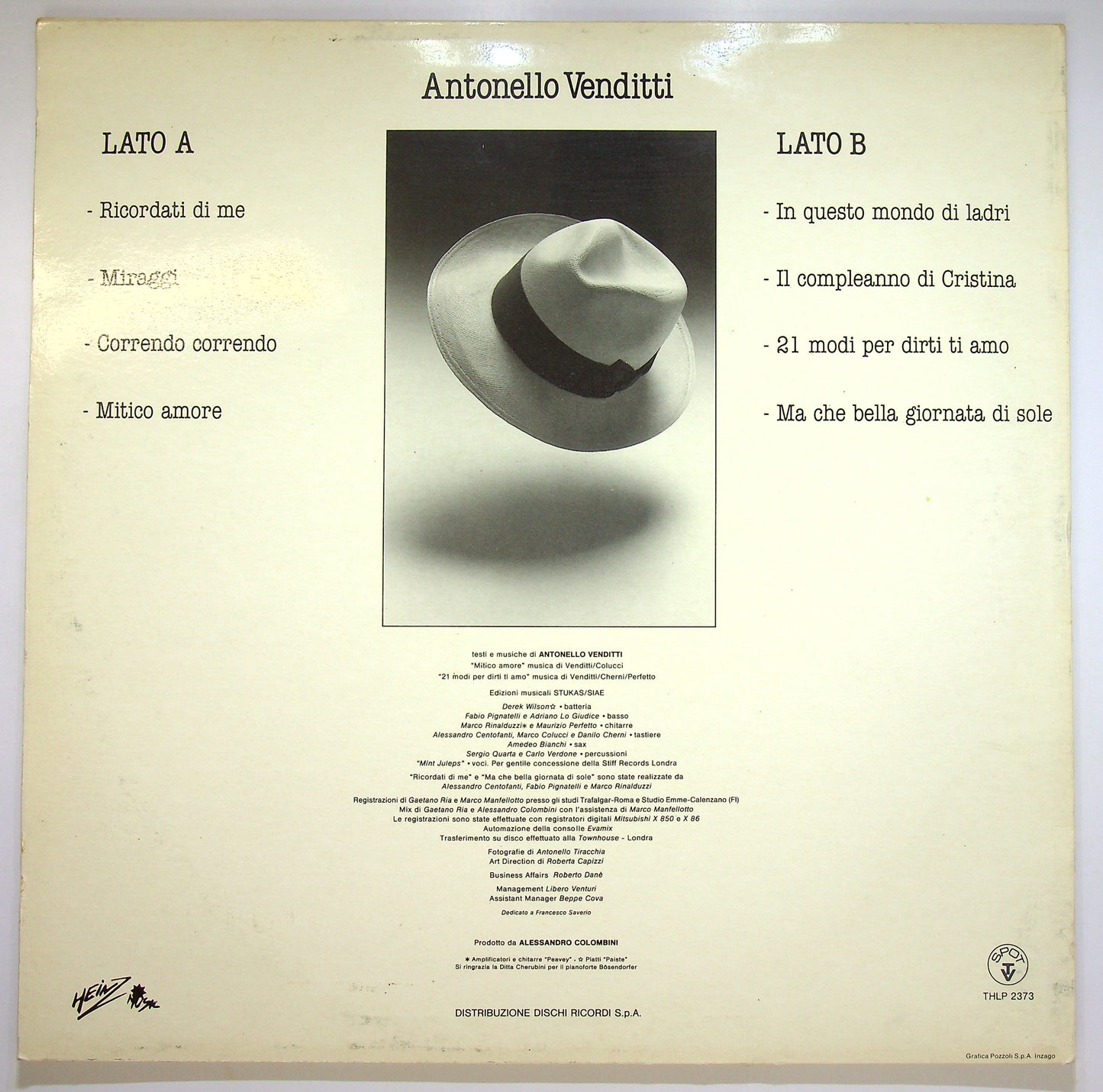 EBOND Antonello Venditti - In Questo Mondo Di Ladri Vinile V084020
