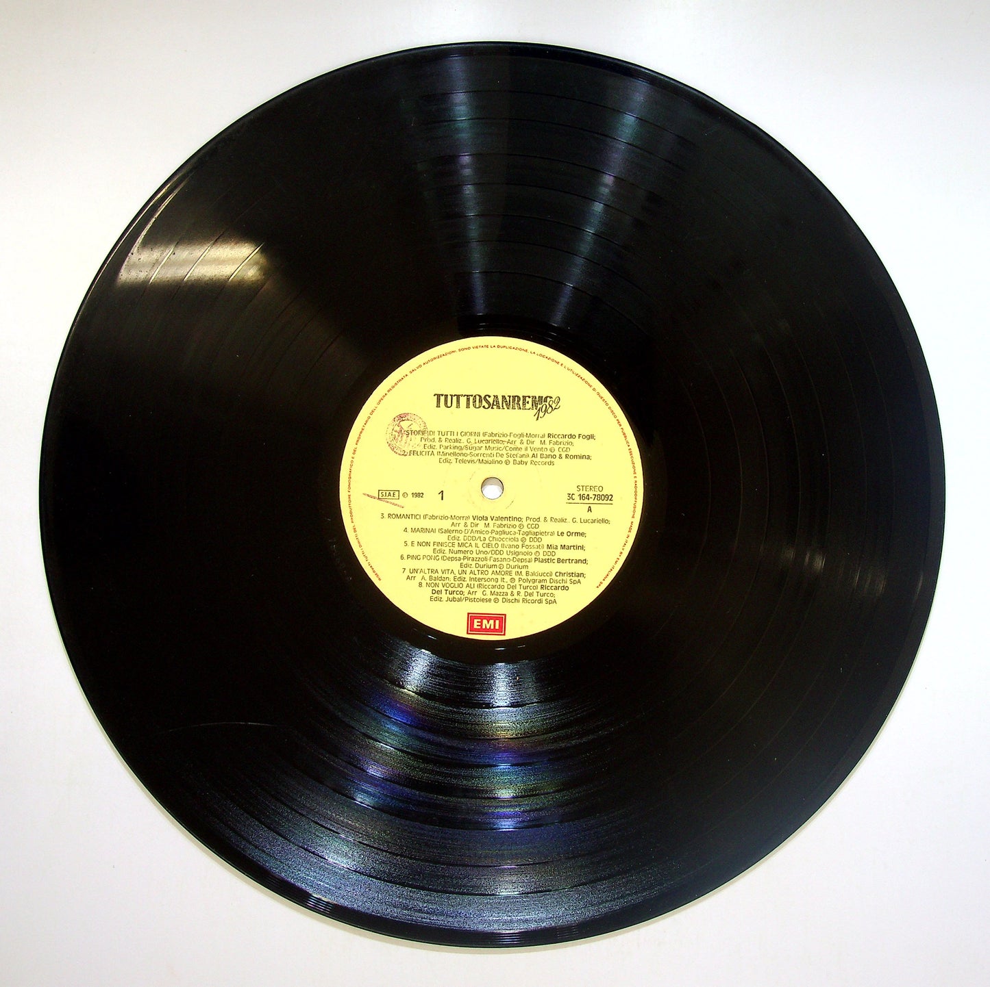 EBOND Various - Tuttosanremo 1982 Vinile V084036