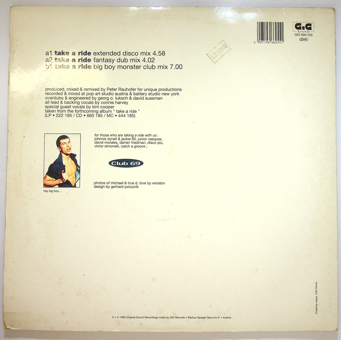 EBOND Club 69 - Take A Ride Vinile V084037