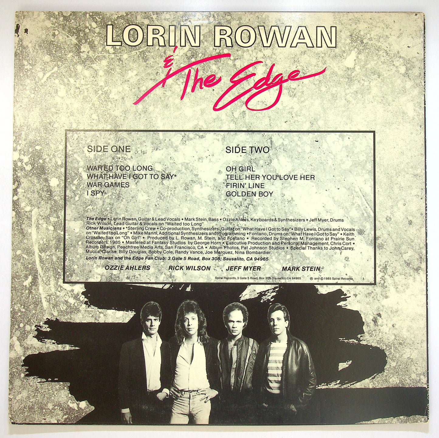 EBOND Lorin Rowan & The Edge - Supply & Demand Vinile V084041