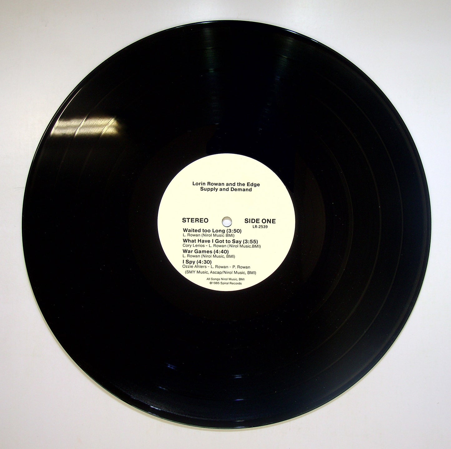 EBOND Lorin Rowan & The Edge - Supply & Demand Vinile V084041