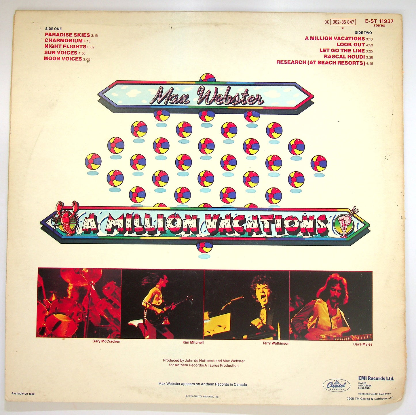 EBOND Max Webster - A Million Vacations Vinile V084045