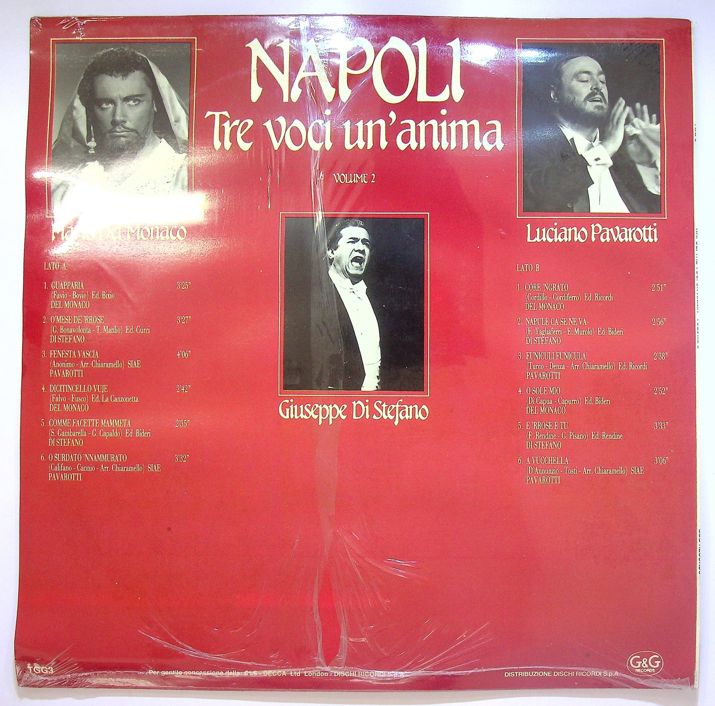 EBOND Napoli Tre Voci Un'Anima Volume 2 Vinile V084111