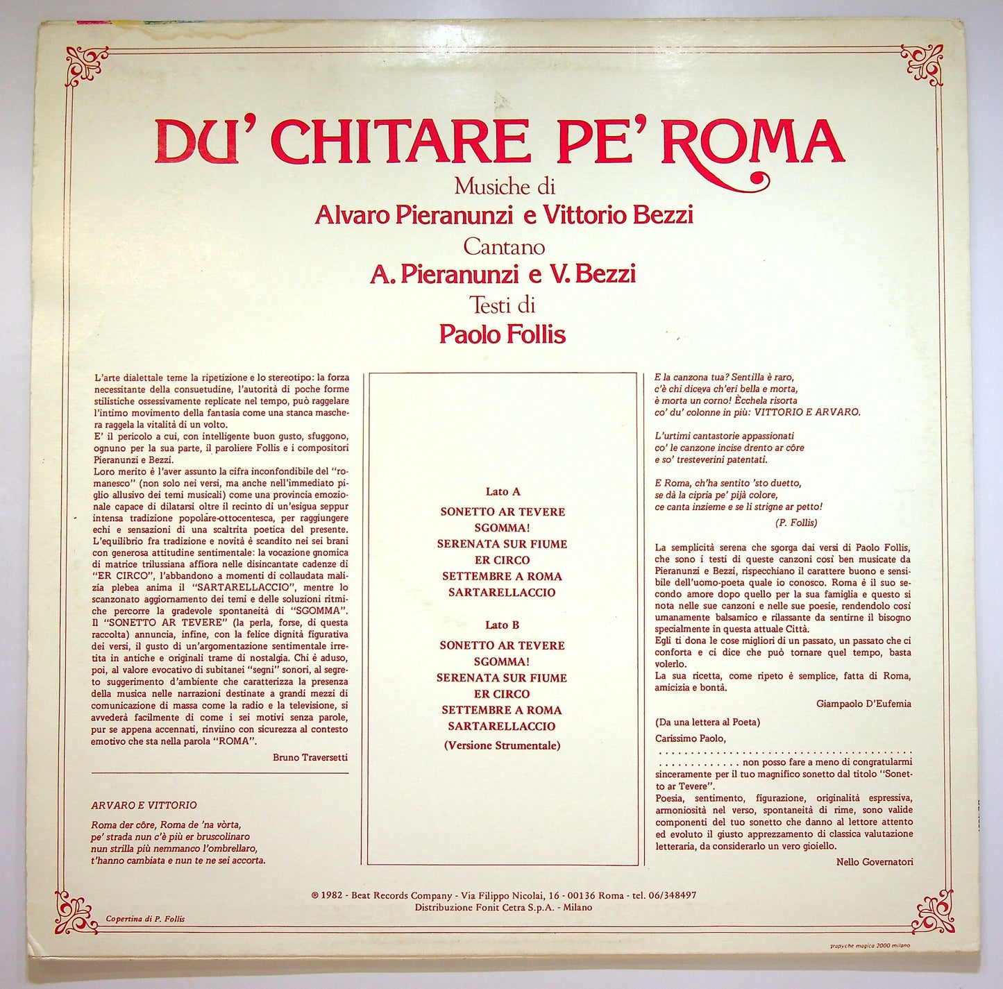 EBOND Du' Chitare Pe' Roma Vinile V084121