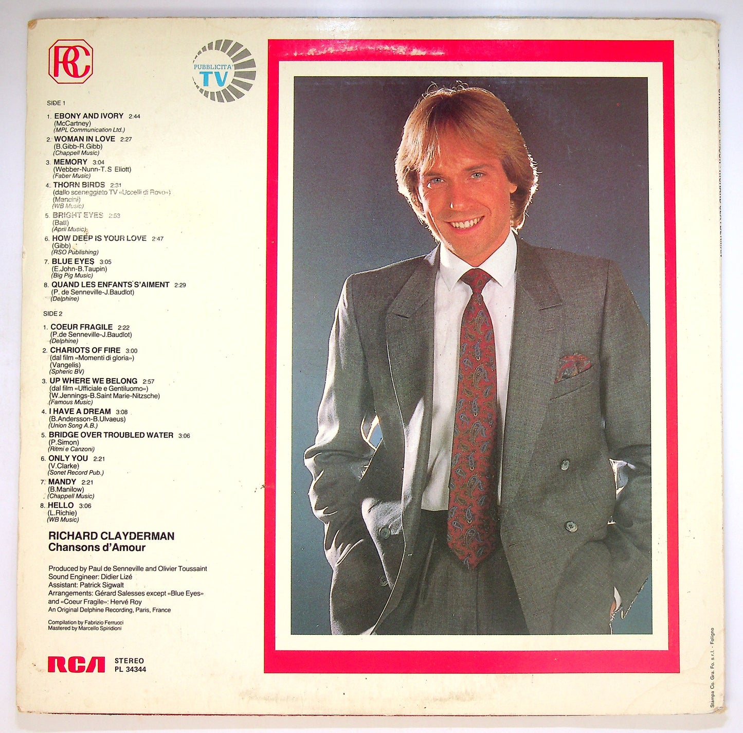 EBOND Richard Clayderman - Chansons D'Amour Vinile V085045