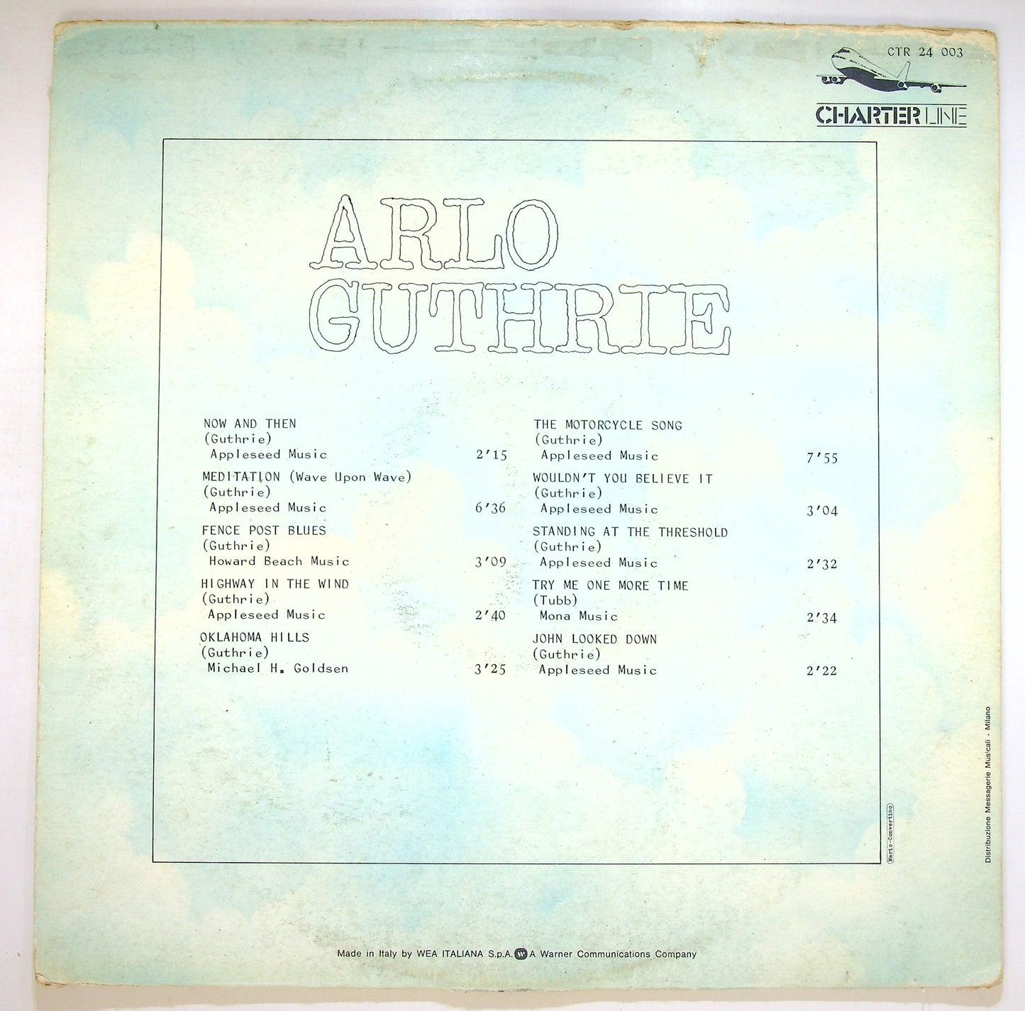EBOND Arlo Guthrie - Arlo Guthrie Vinile V085056