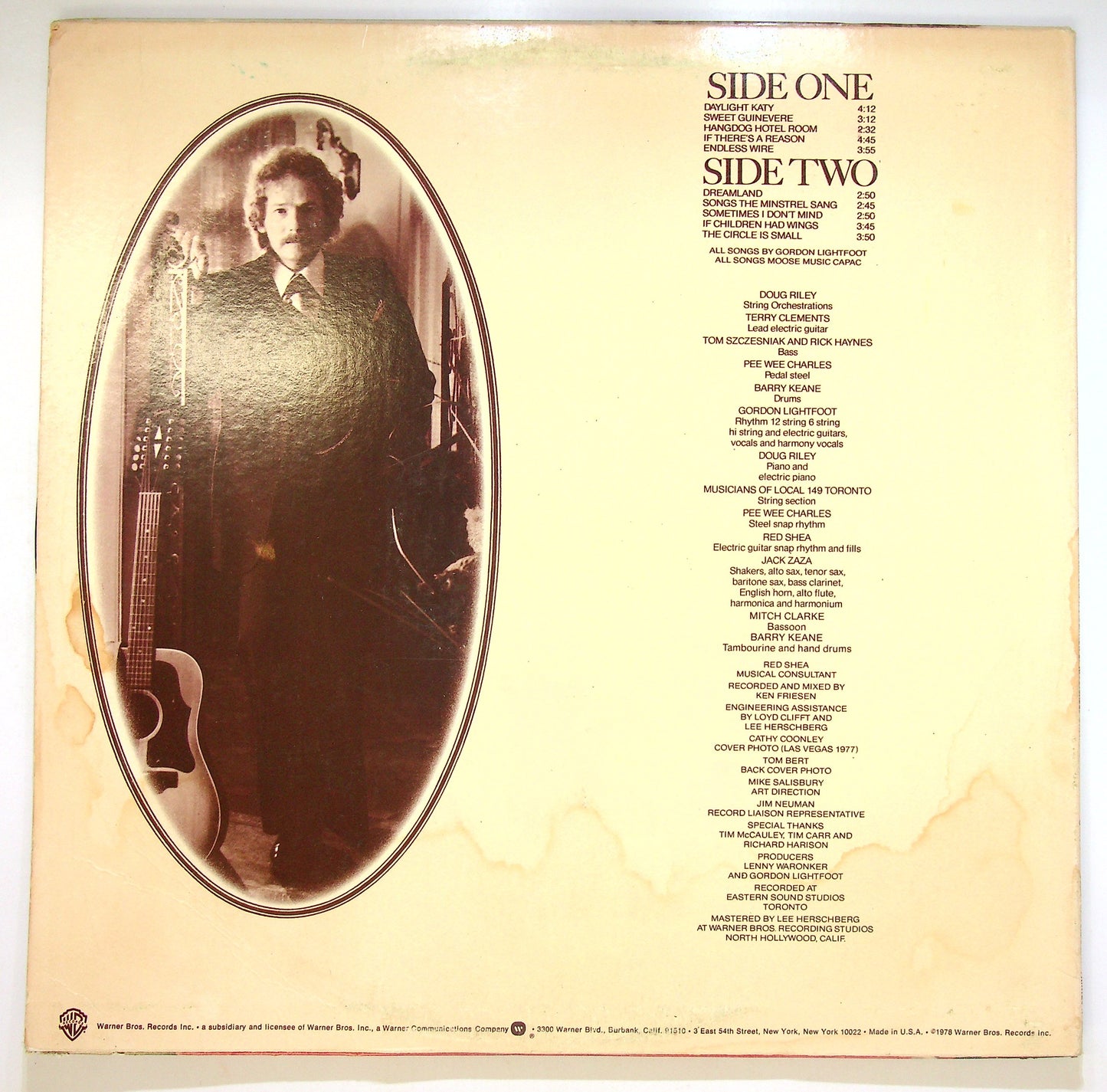 EBOND Gordon Lightfoot - Endless Wire Vinile V085058