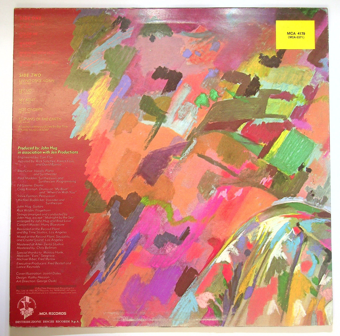 EBOND Brad Love - Colours Vinile V085062