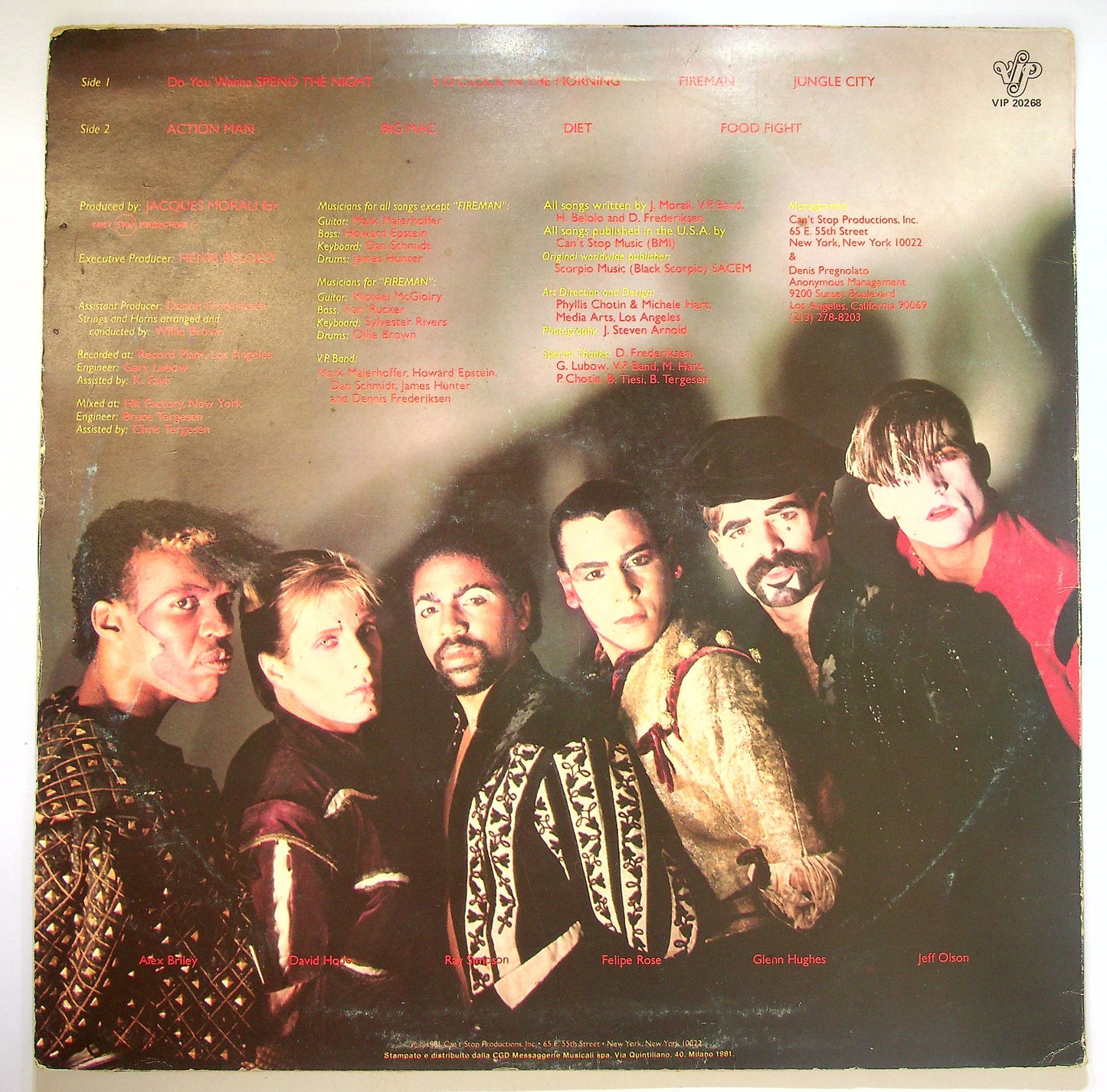 EBOND Village People - Renaissance Vinile V085112