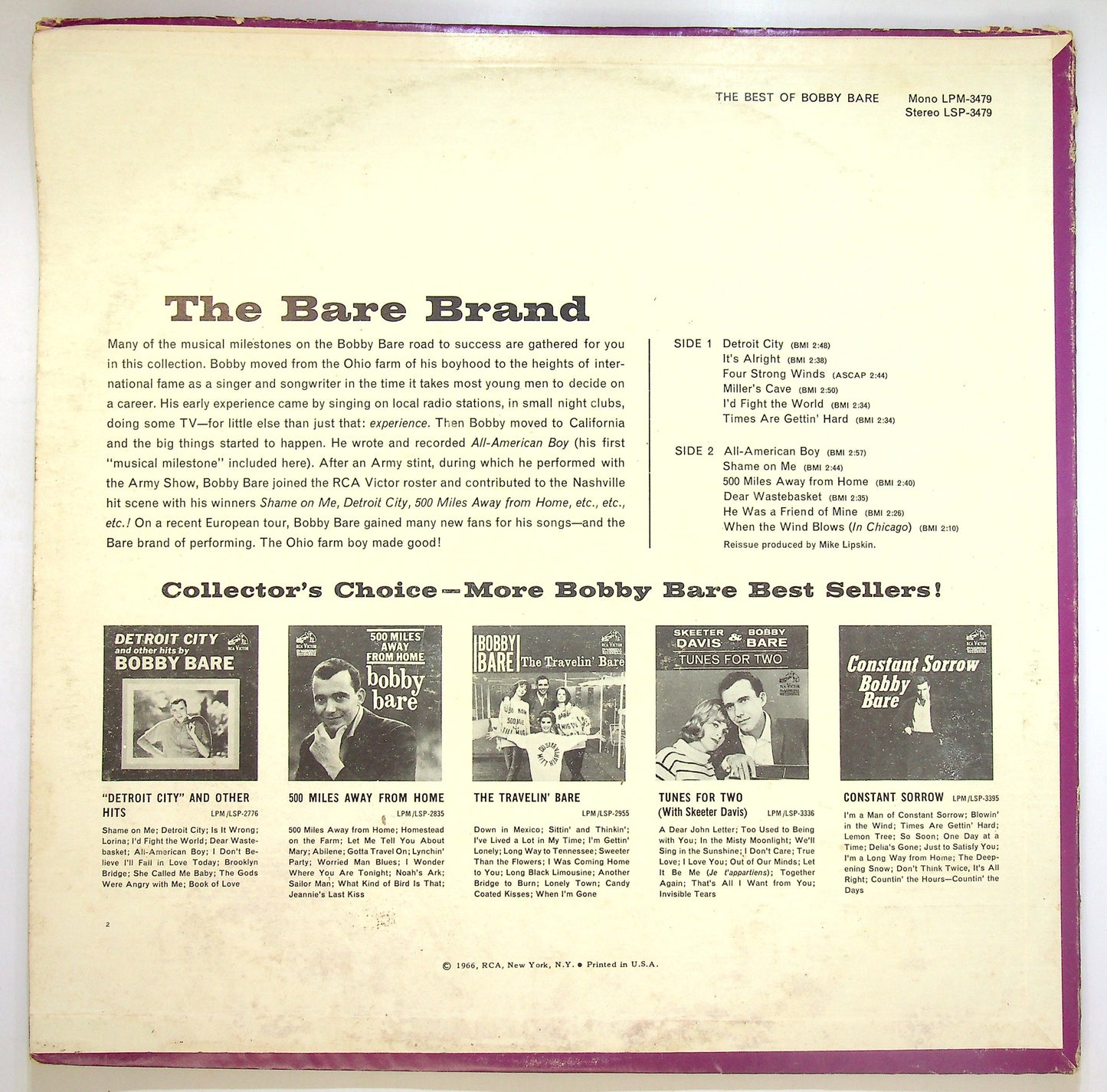EBOND Bobby Bare - The Best Of Bobby Bare Vinile V085143