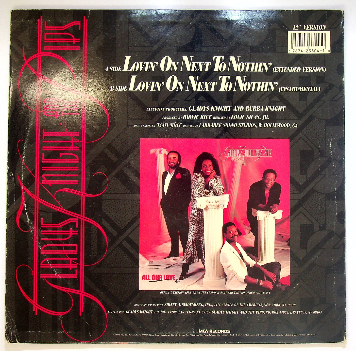 EBOND Gladys Knight And The Pips - Lovin' On Next To Nothin' Vinile V086010