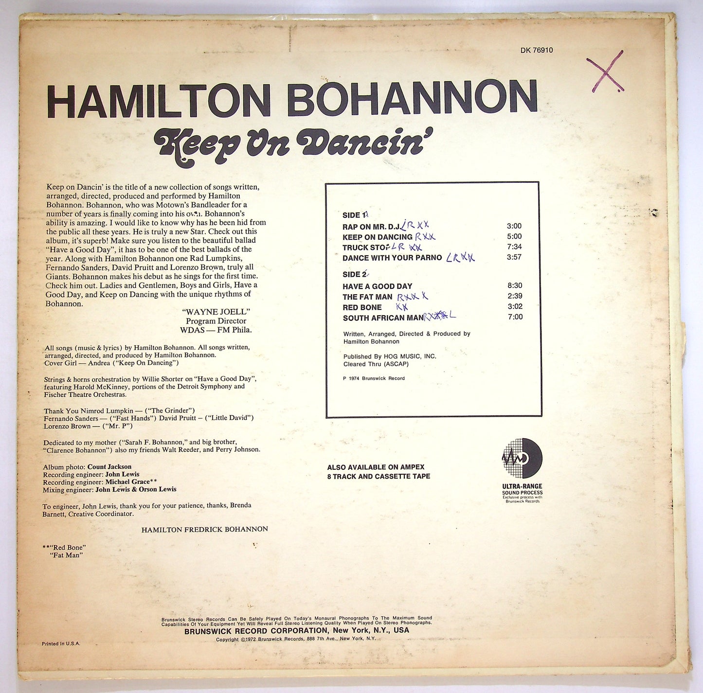 EBOND Bohannon - Keep On Dancin' Vinile V086023