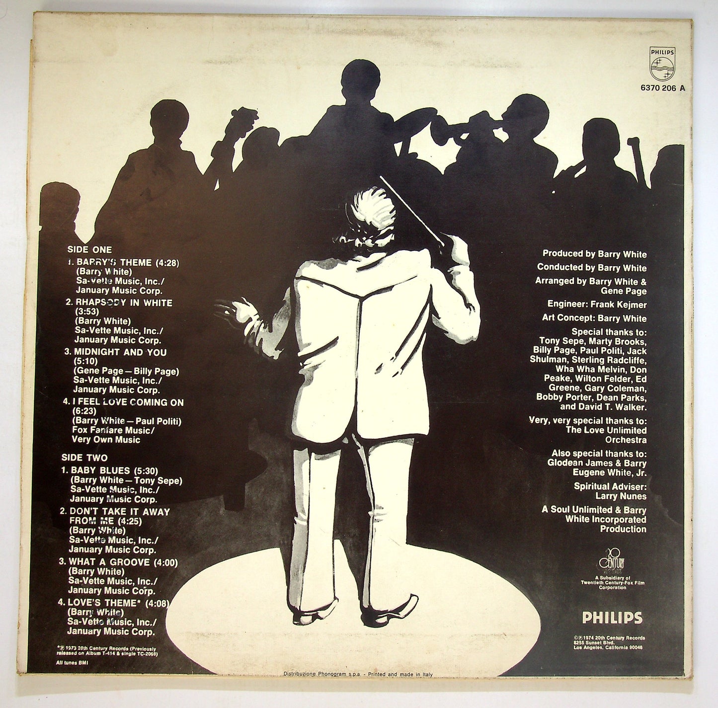 EBOND The Love Unlimited Orchestra - Rhapsody In White Vinile V086026