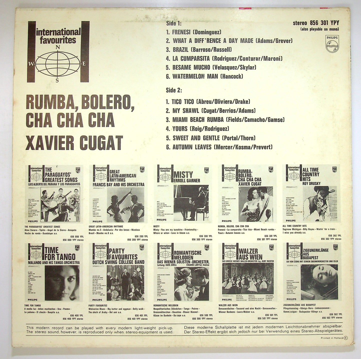 EBOND Xavier Cugat - Rumba Bolero Cha-Cha-Cha Vinile V087084