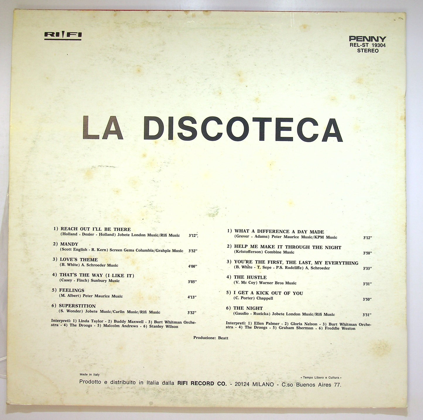 EBOND Various - La Discoteca Vinile V088083