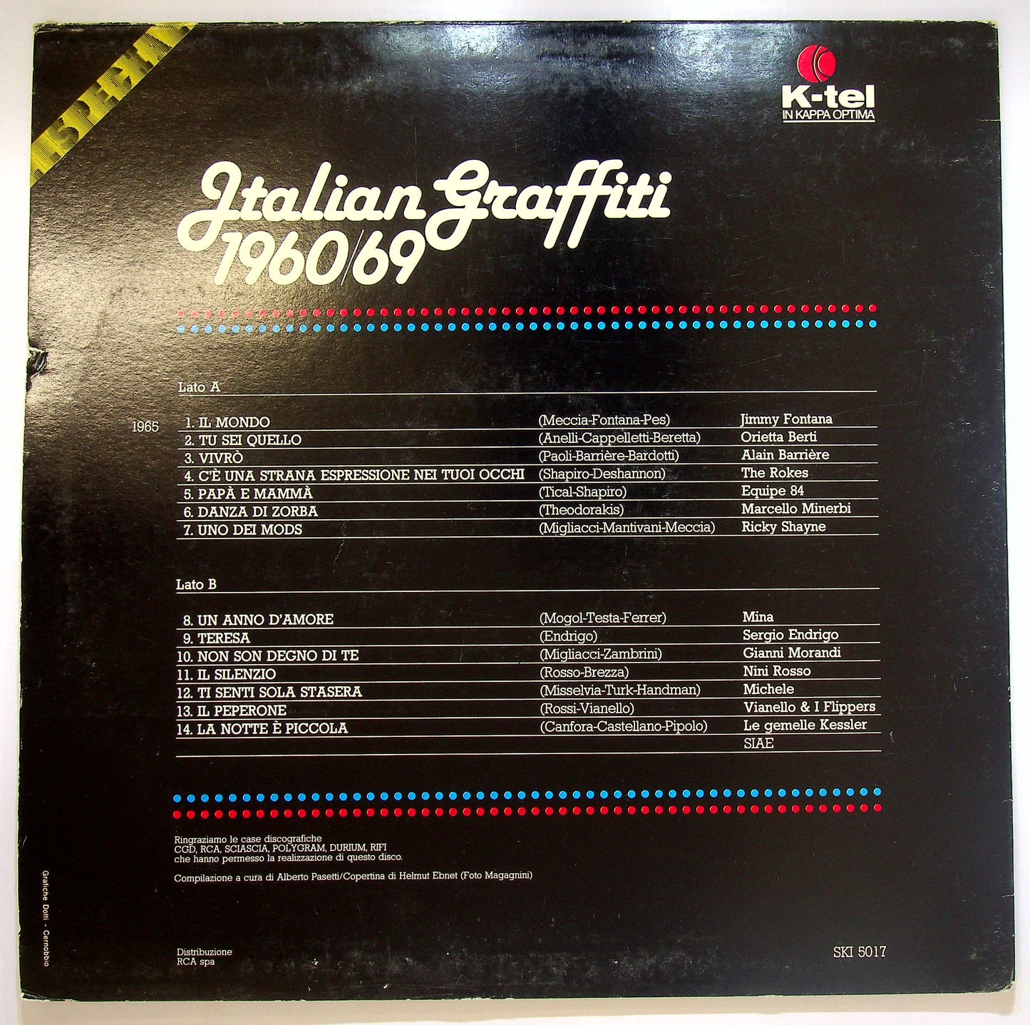 EBOND Various - Italian Graffiti 1965 Vinile V088095