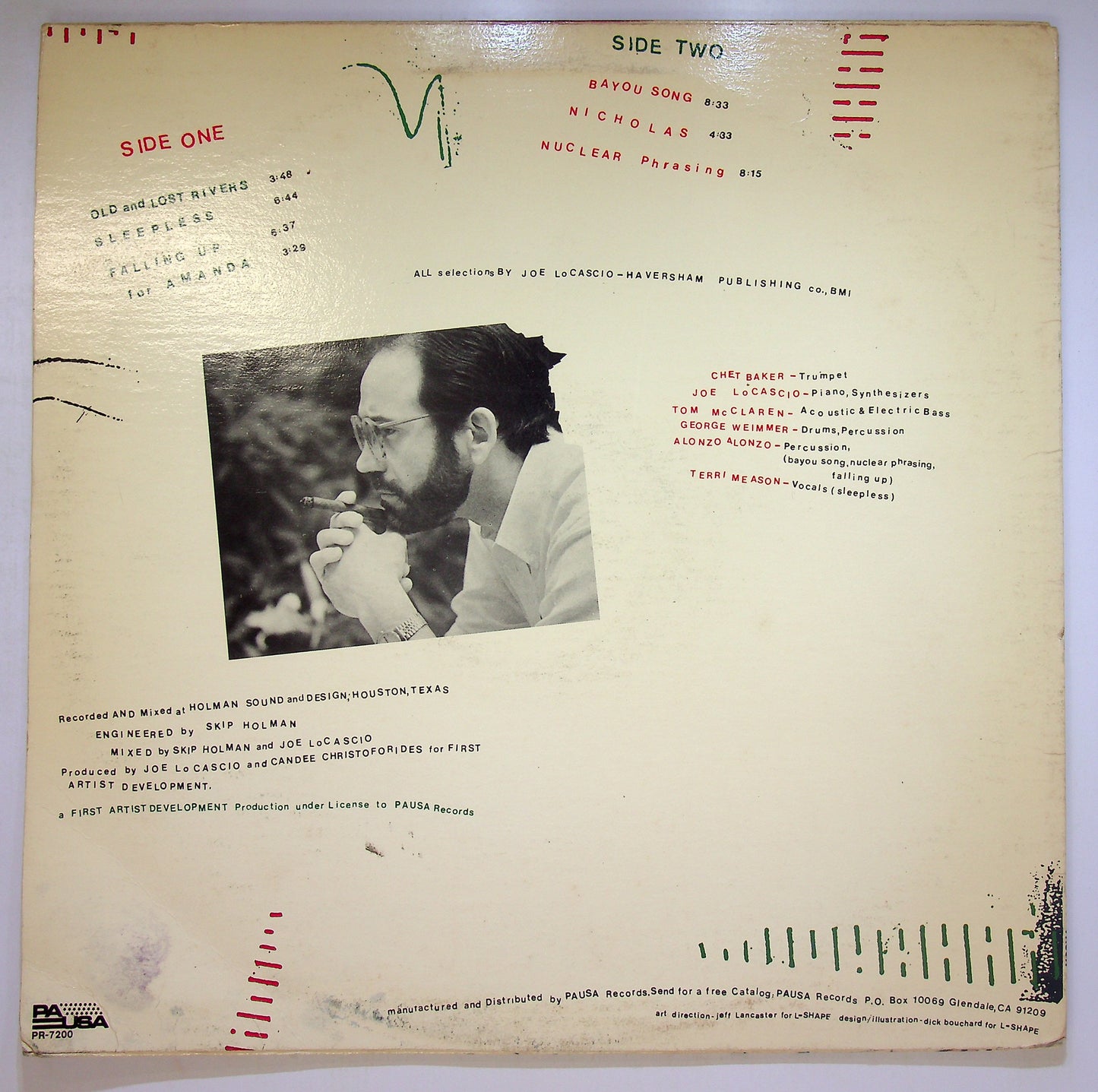 EBOND Joe Locascio Featuring Chet Baker - Sleepless Vinile V089014