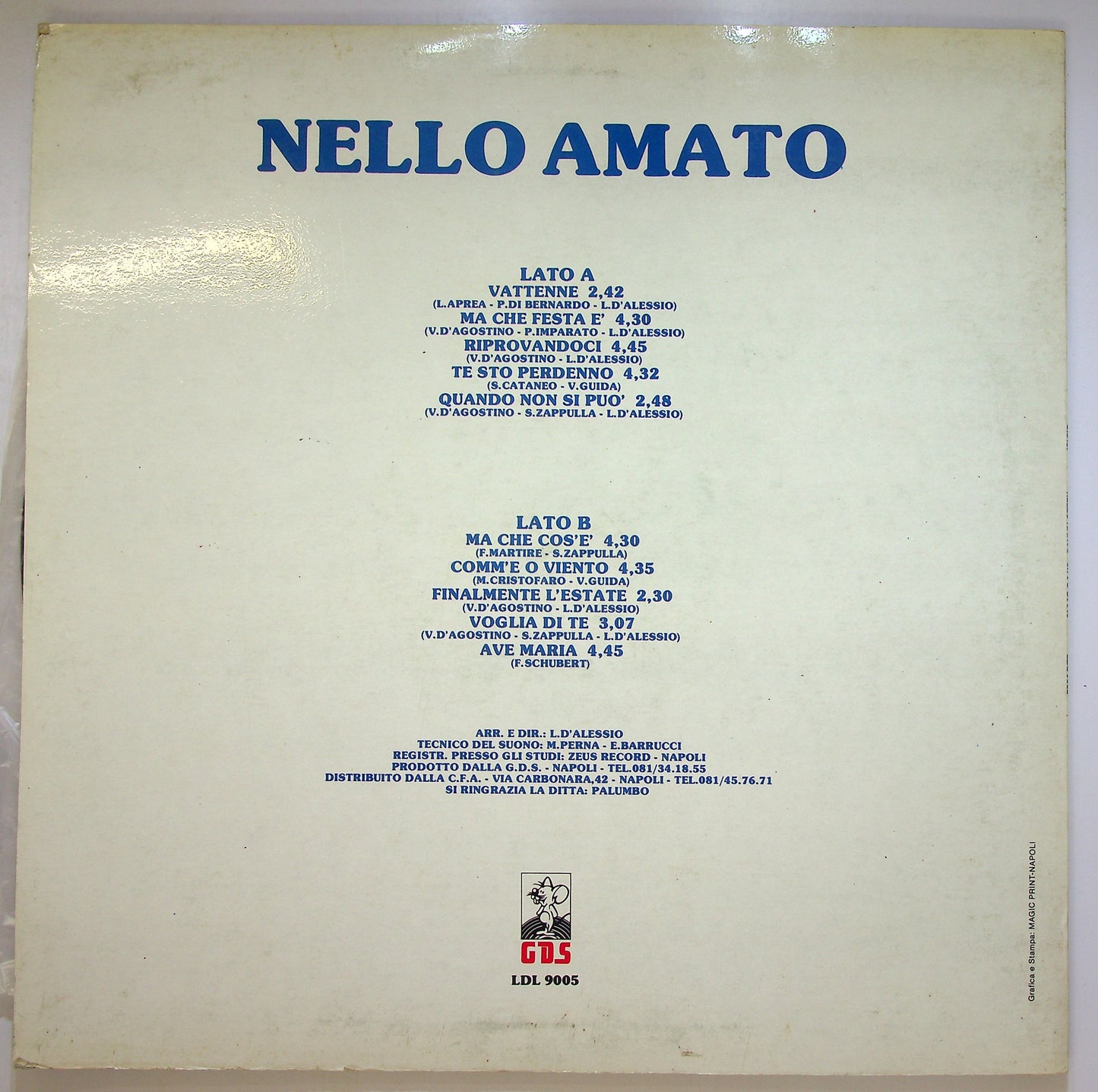 EBOND Nello Amato (2) - Un Po’ Di Piu' Vinile V089046