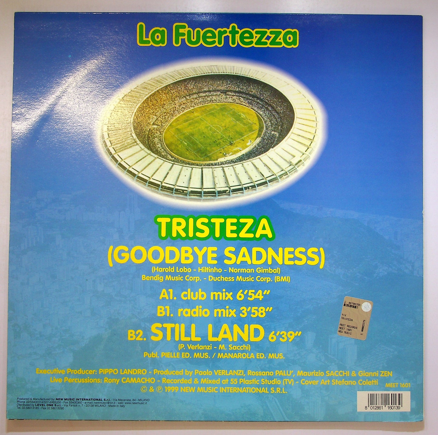 EBOND La Fuertezza - Tristeza (Goodbye Sadness) Vinile V089067