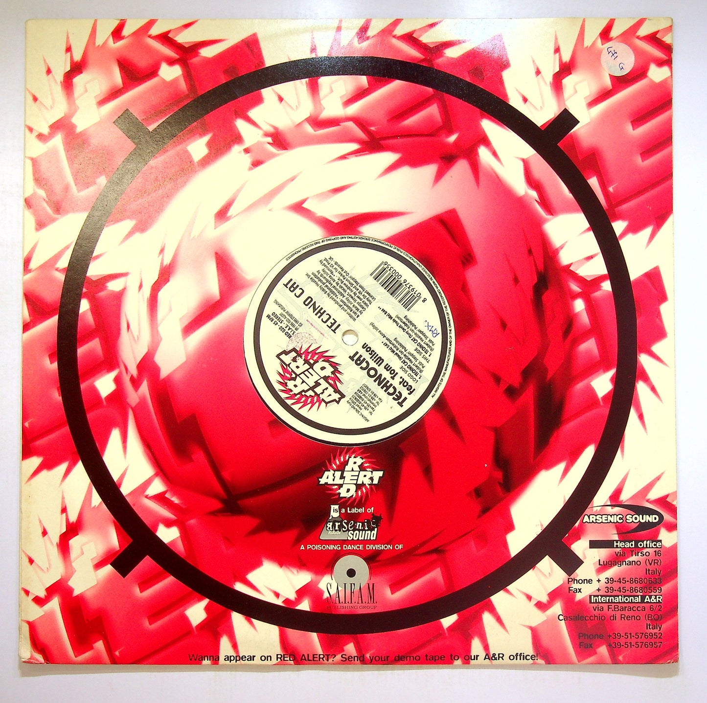 EBOND Technocat Feat. Tom Wilson - Techno Cat Vinile V089090
