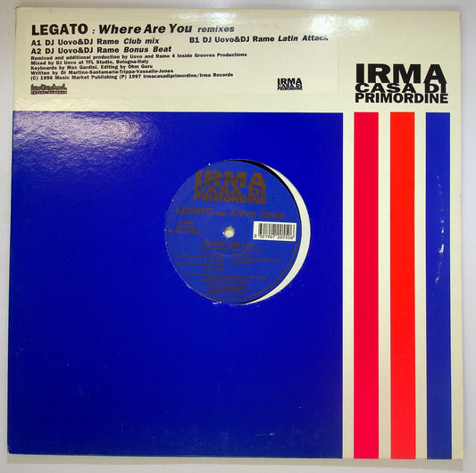 EBOND Legato Feat. Karen Jones - Where Are You (Remixes) Vinile V091043