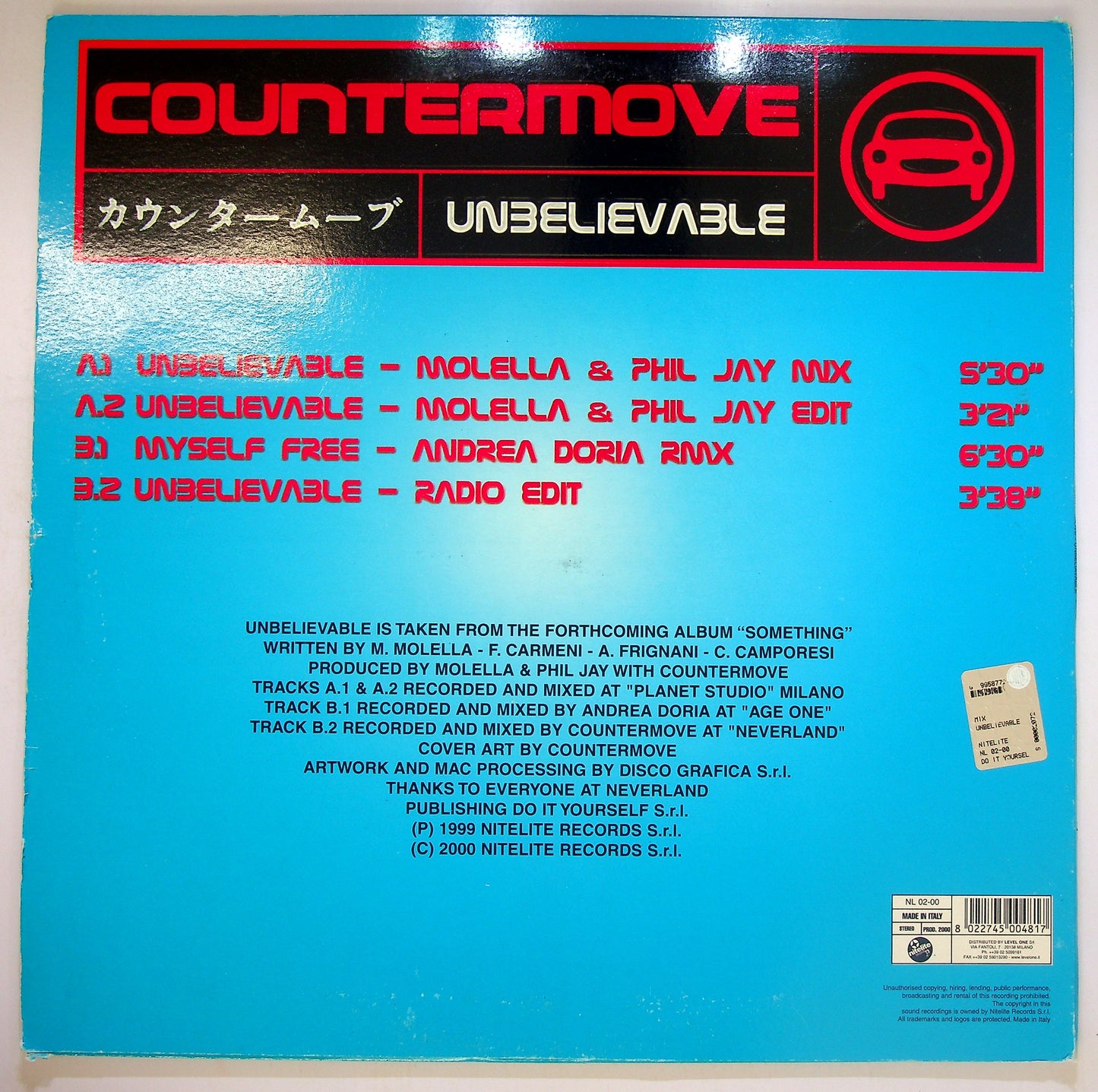 EBOND Countermove - Unbelievable Vinile V091056