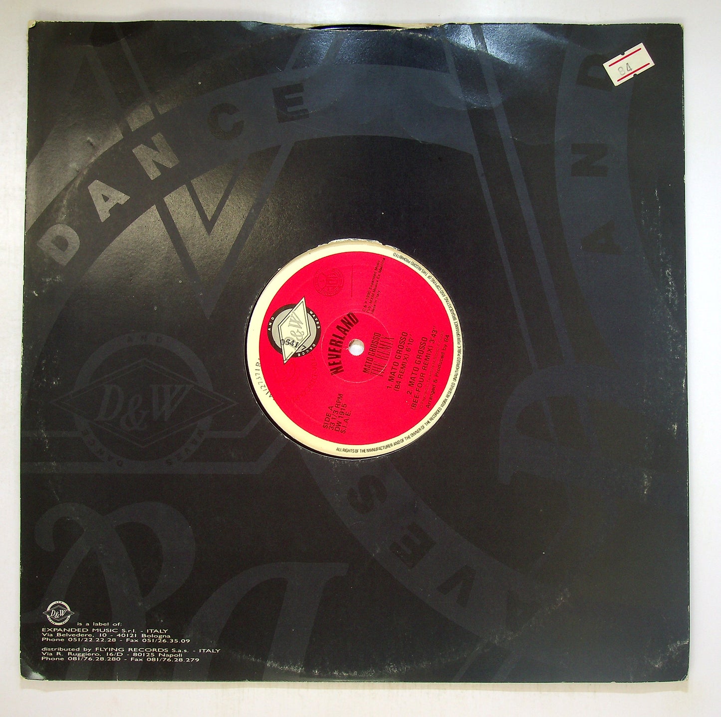EBOND Neverland - Mato Grosso (The Remix) Vinile V092093
