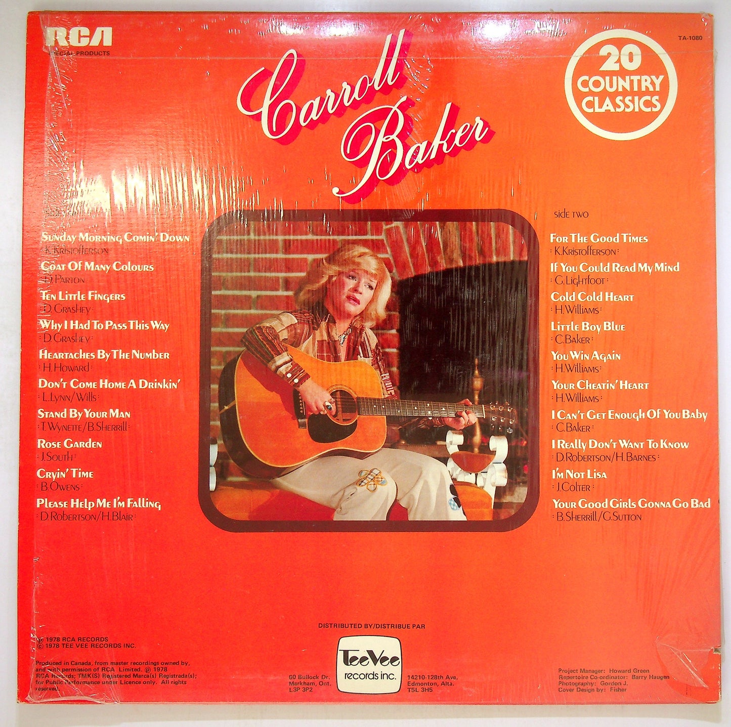 EBOND Carroll Baker - 20 Country Classics Vinile V092107