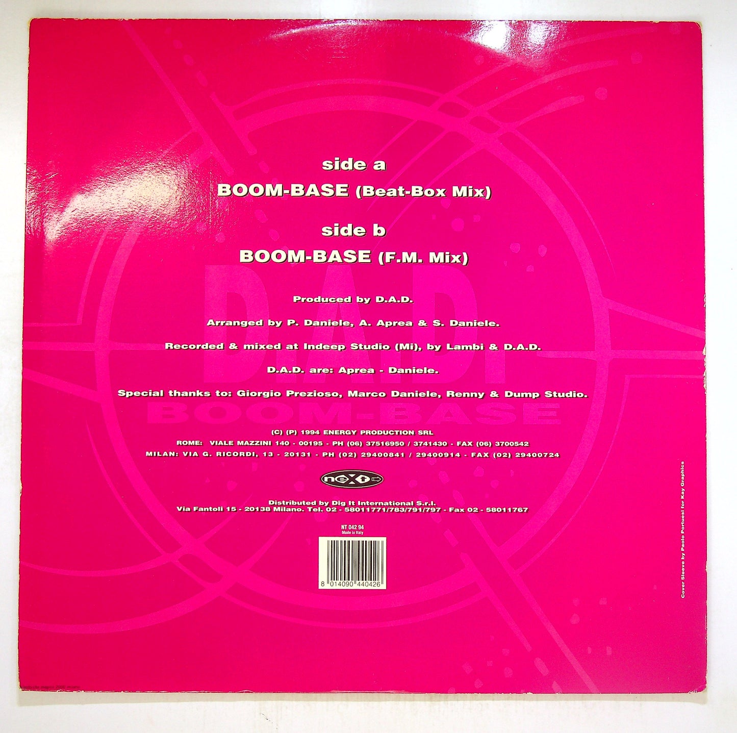 EBOND D.A.D. - Boom-Base Vinile V093092