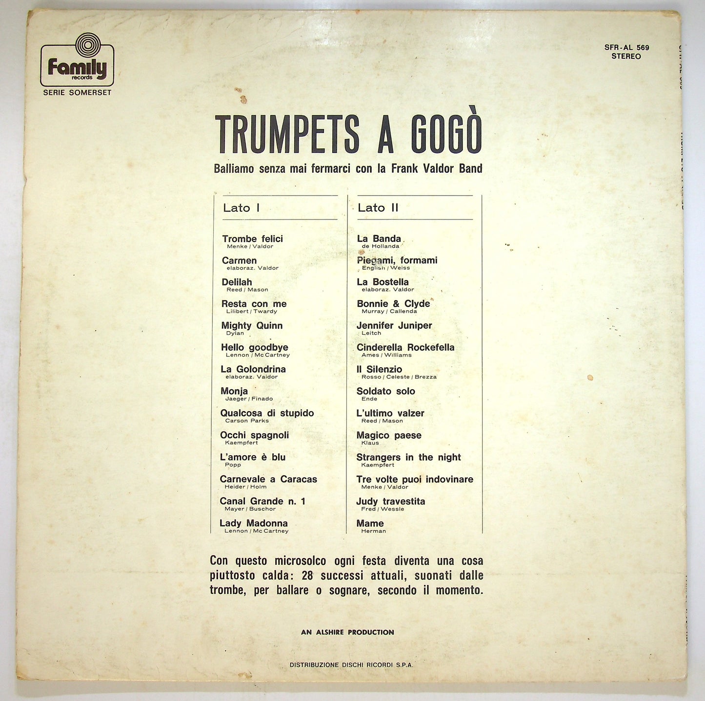 EBOND Frank Valdor Band - Trumpets A Gogo Vinile V093136