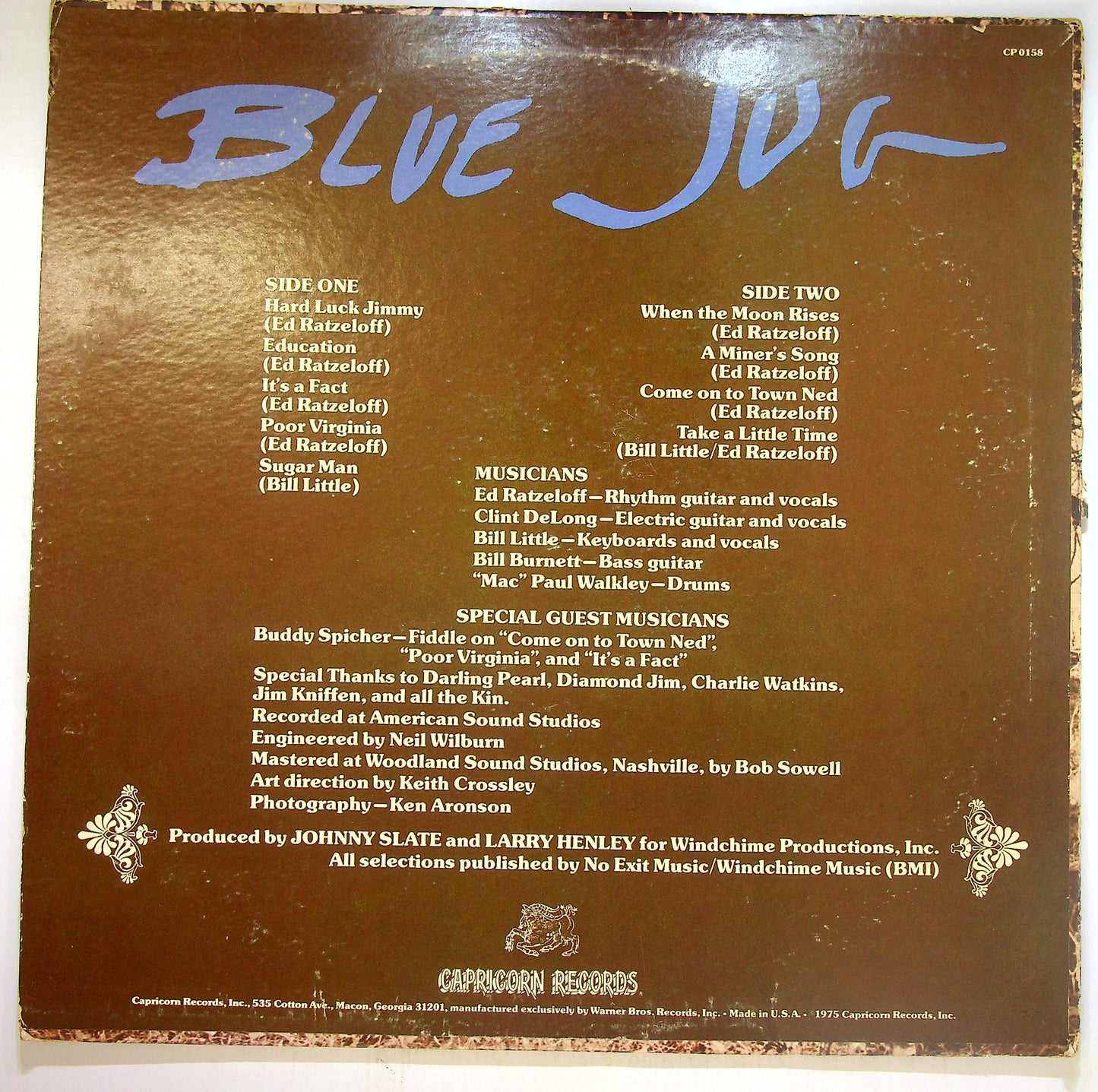 EBOND Blue Jug - Blue Jug Vinile V093141