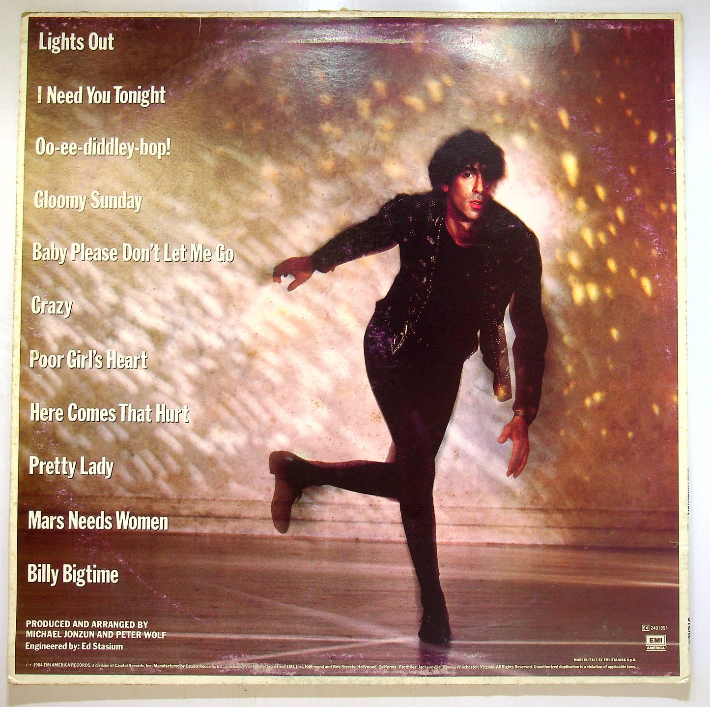 EBOND Peter Wolf - Lights Out Vinile V093148