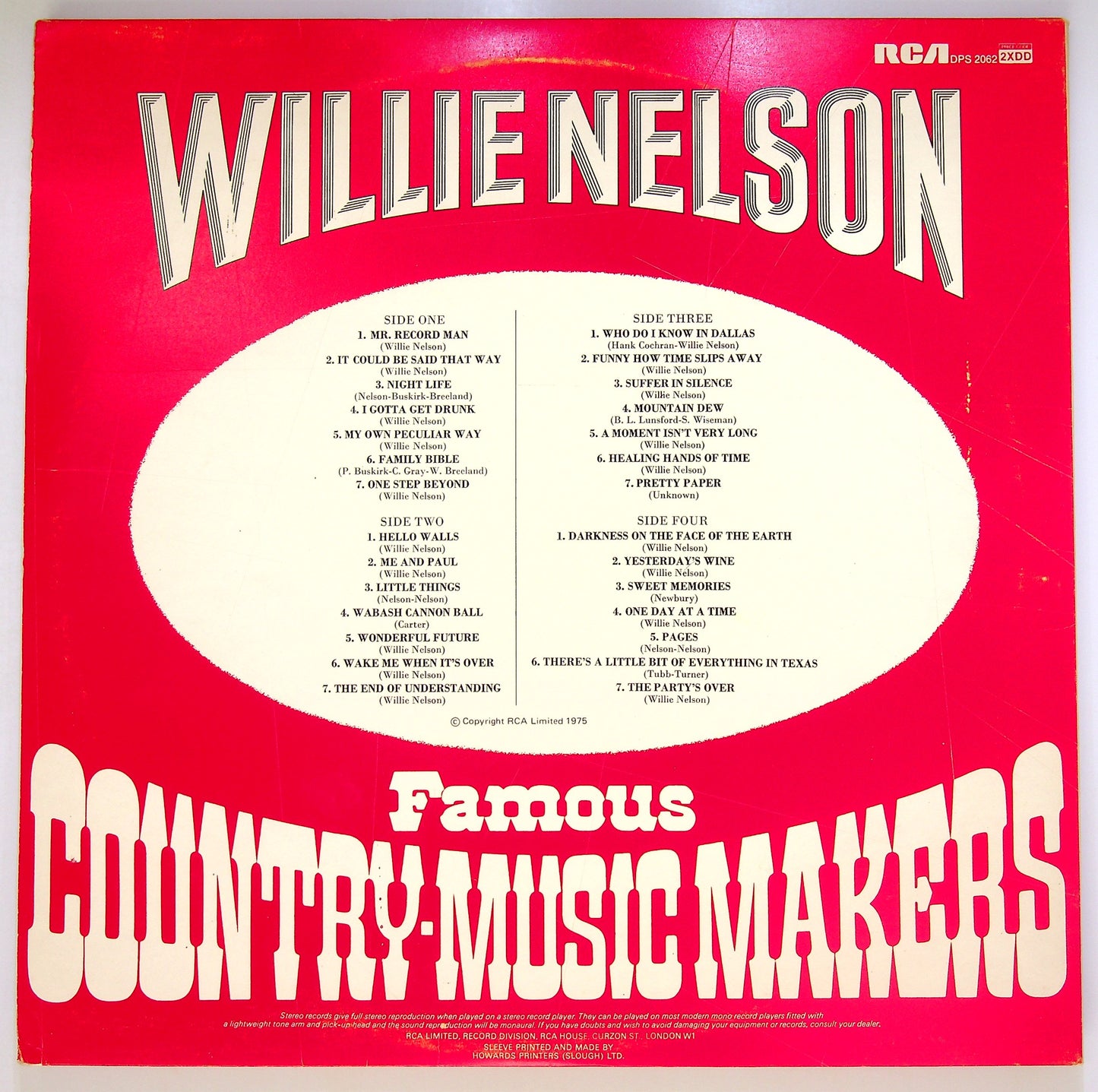 EBOND Willie Nelson - Famous Country Music Makers Vinile V094024