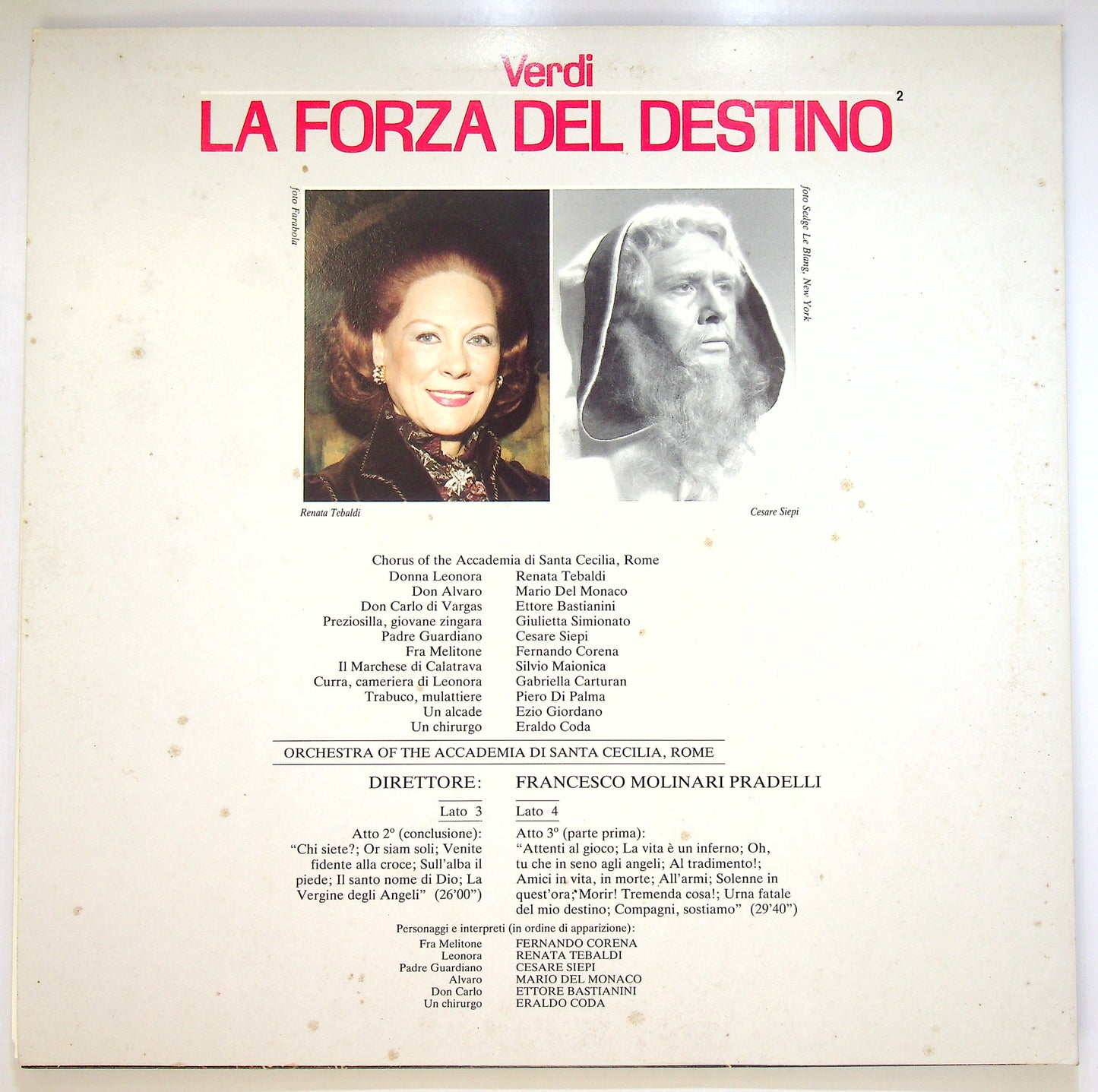 EBOND Verdi - La Forza Del Destino - 2 Vinile V094033