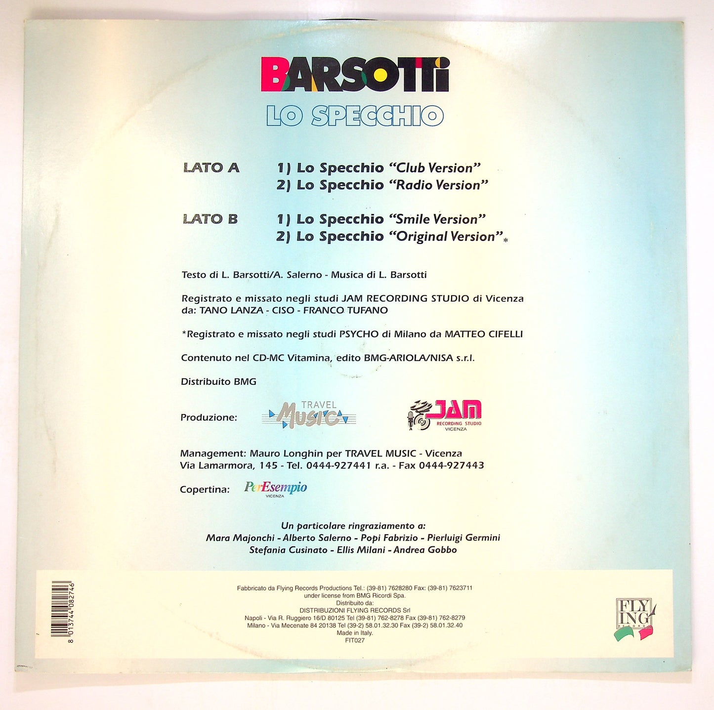 EBOND Barsotti - Lo Specchio Vinile V094059