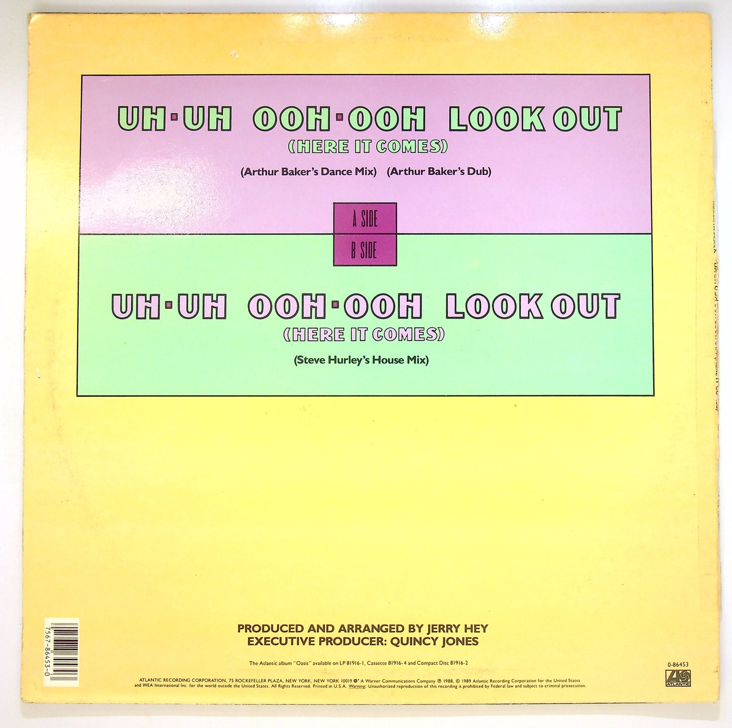 EBOND Roberta Flack - Uh-Uh Ooh-Ooh Look Out (Here It Comes) Vinile V094081
