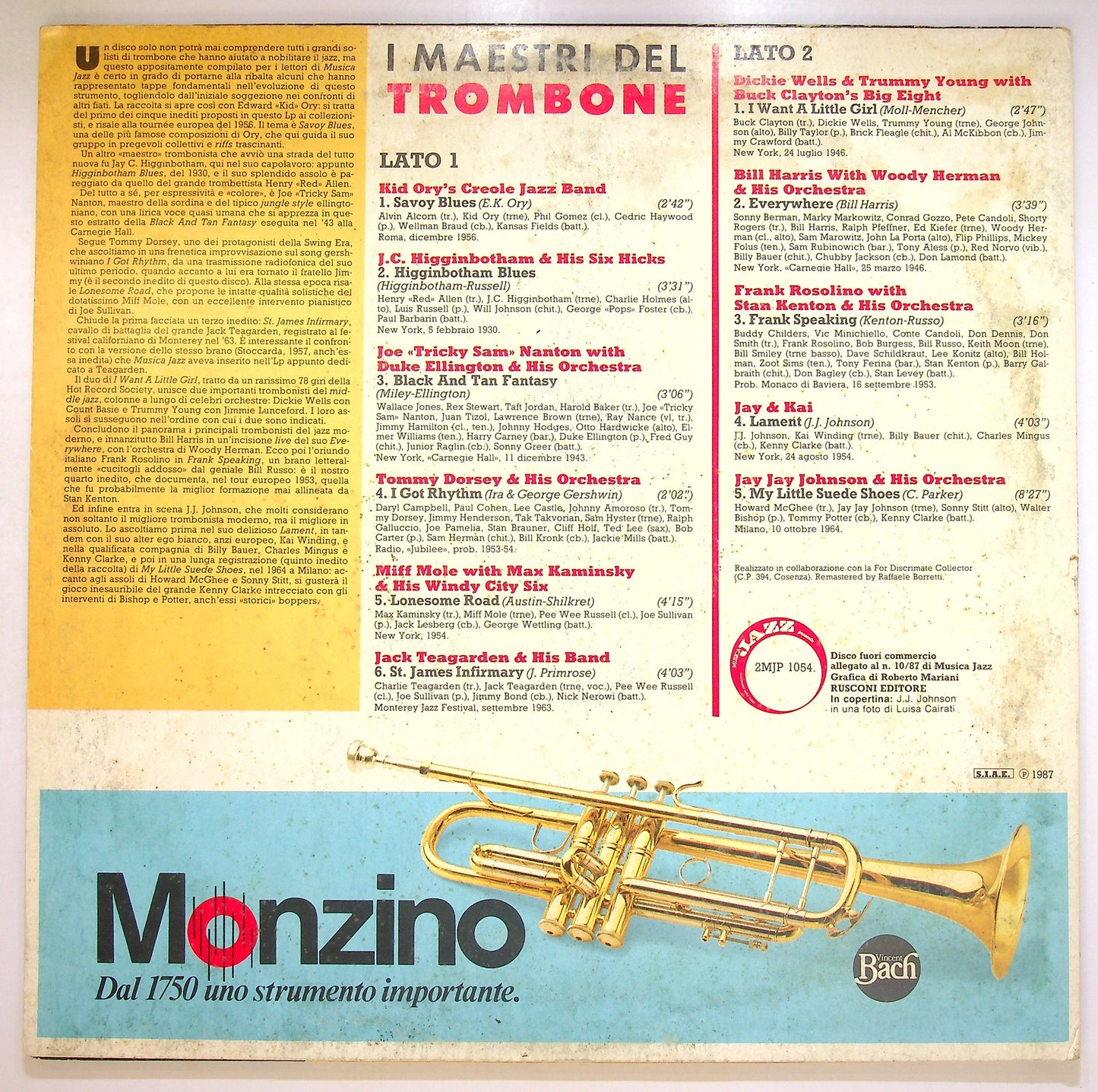 EBOND Various - I Maestri Del Trombone Vinile V094118
