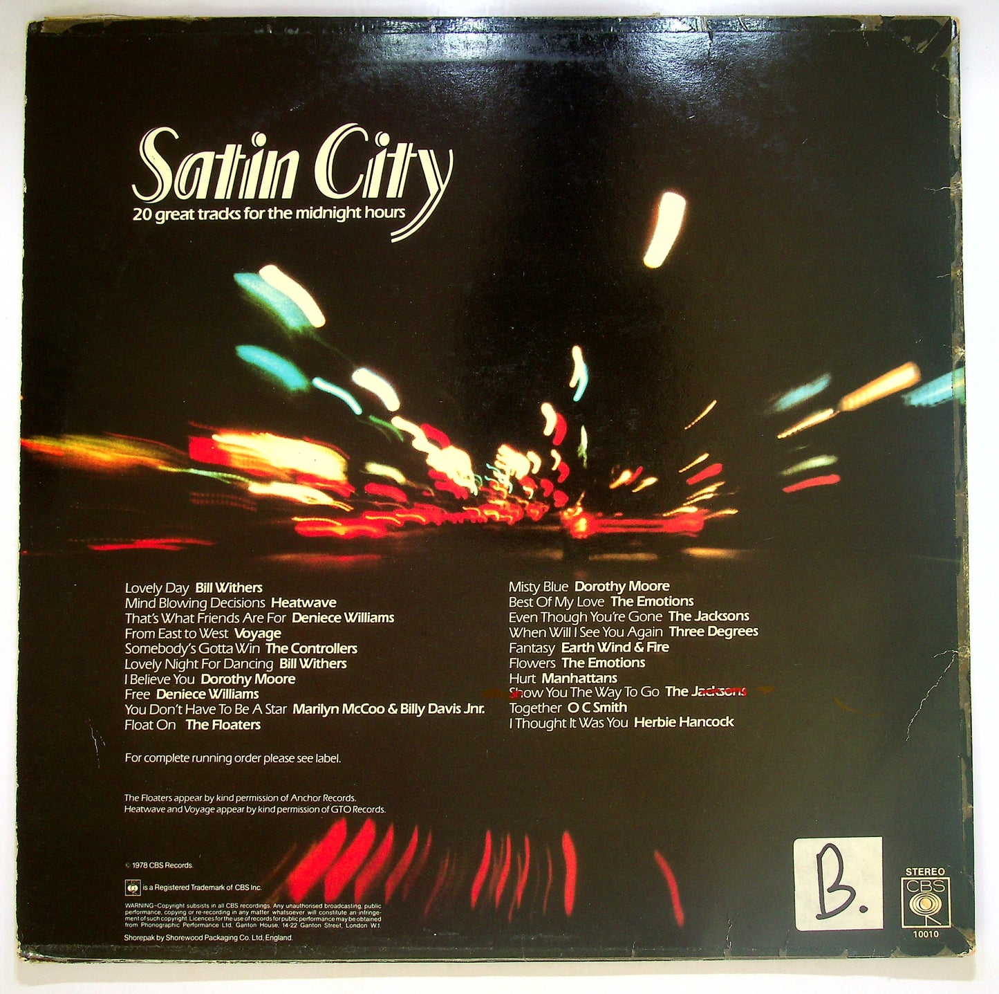EBOND Various Artists - Satin City Vinile V094149