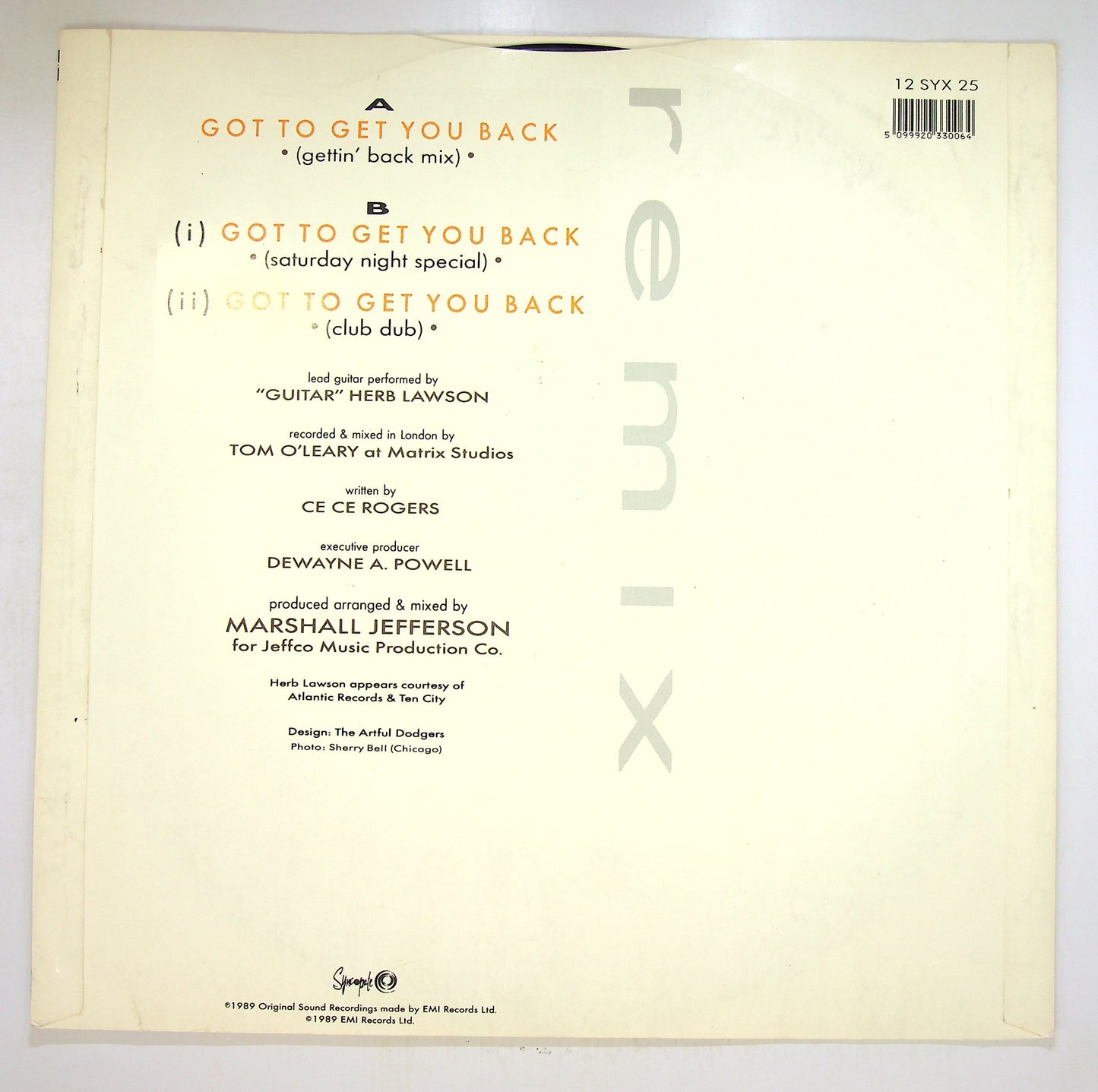 EBOND Kym Mazelle - Got To Get You Back (Remix) Vinile V095023