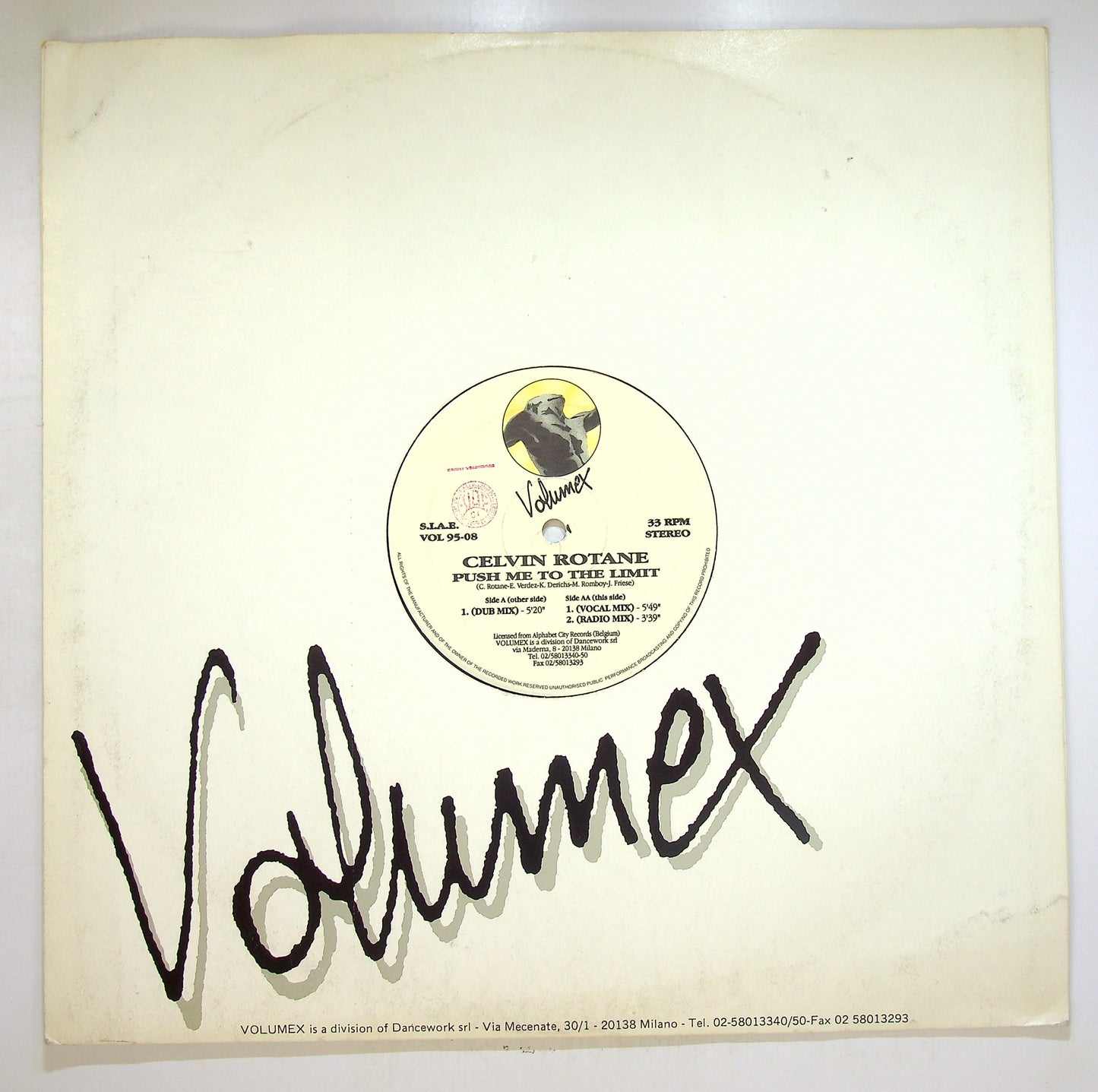 EBOND Celvin Rotane - Push Me To The Limit Vinile V095064