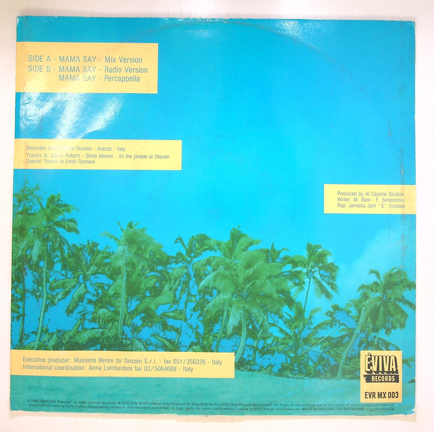 EBOND DJ Bif Featuring J.J. 'E' Extasse - Mama Say Vinile V096035