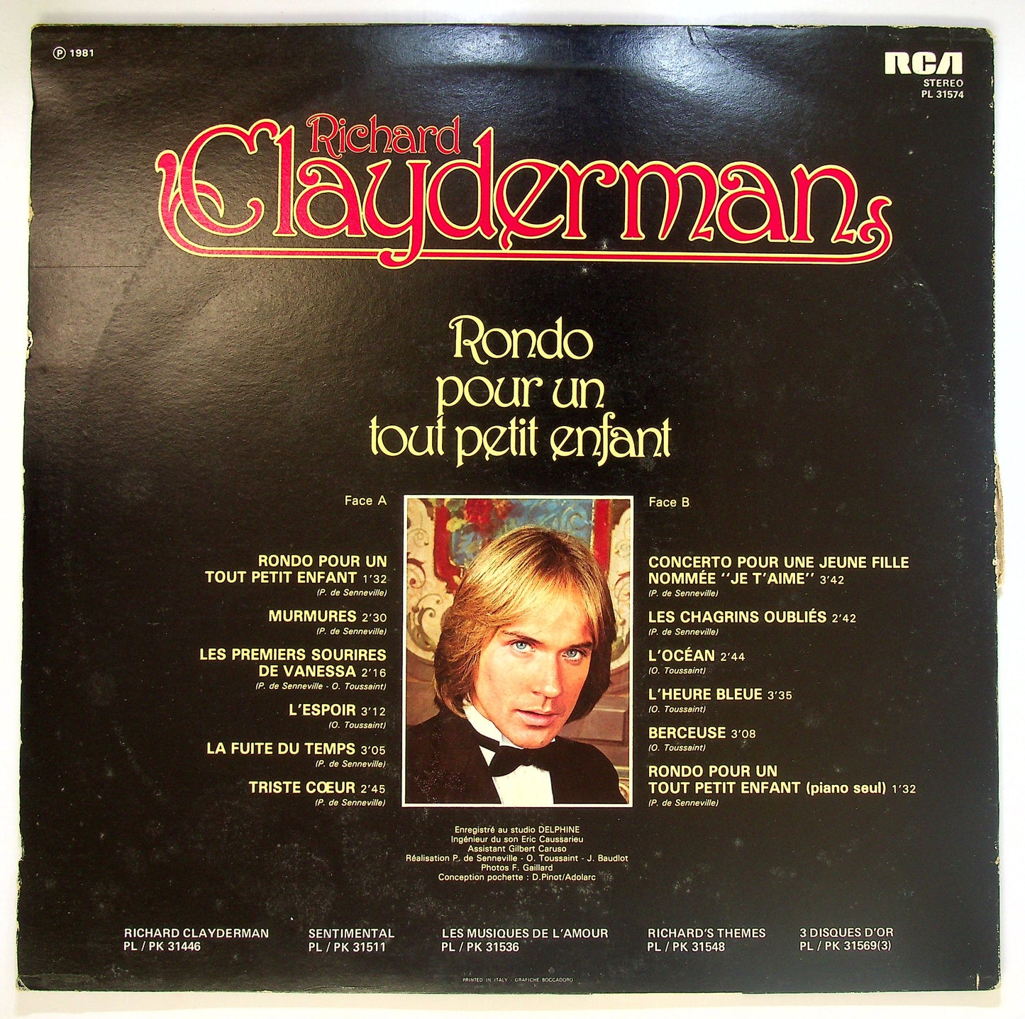 EBOND Richard Clayderman - Rondo Pour Un Tout Petit Enfant Vinile V096080
