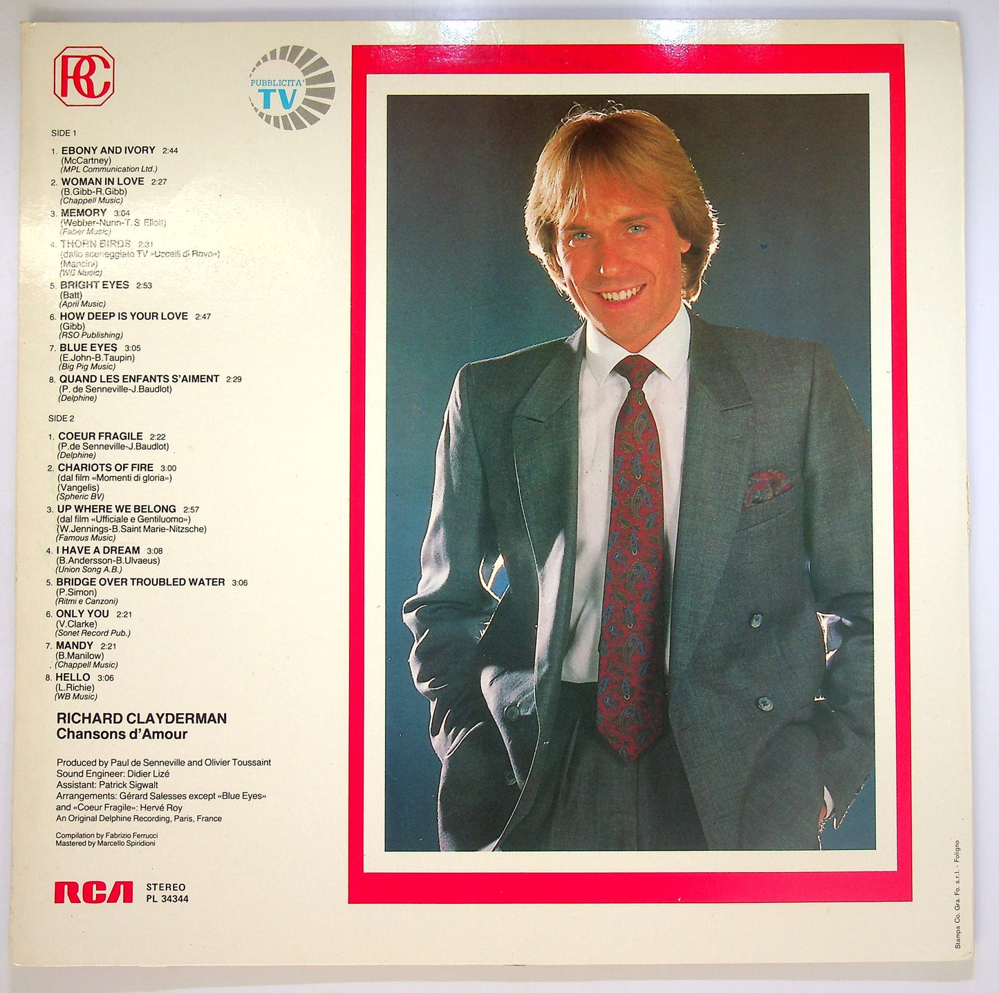 EBOND Richard Clayderman - Chansons D'Amour Vinile V096082