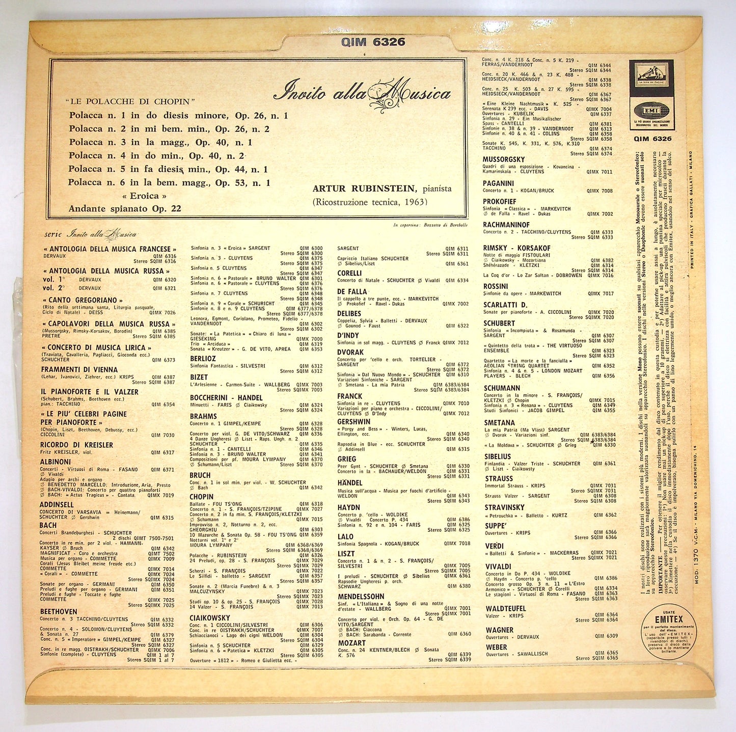 EBOND Chopin - Rubinstein - Le Polacche Di Chopin Vinile V096093