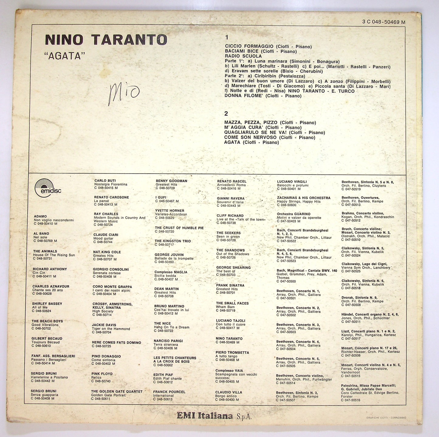 EBOND Nino Taranto - Agata Vinile V096100